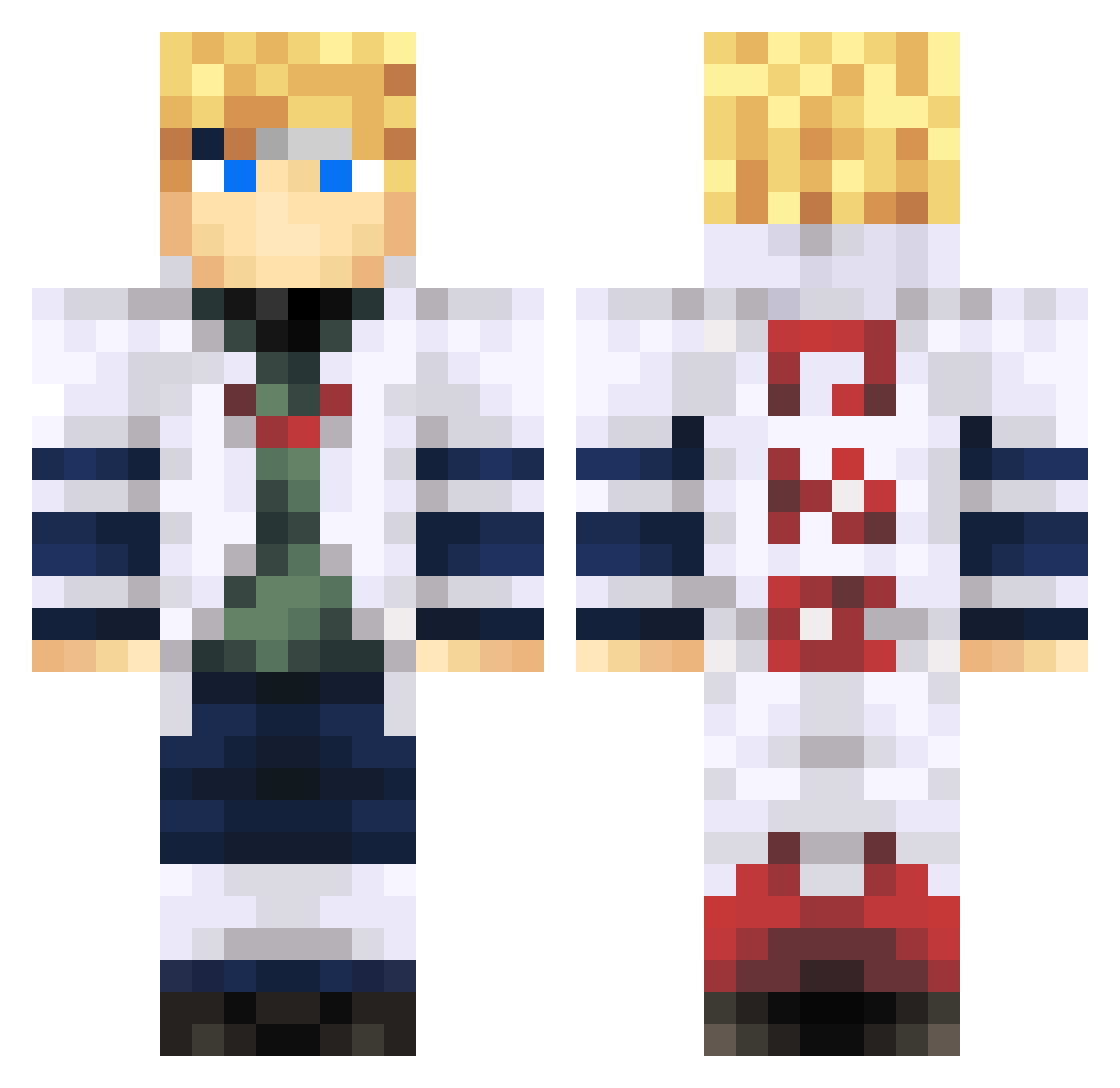 Lally_4_Dayz Minecraft skin, front and back view