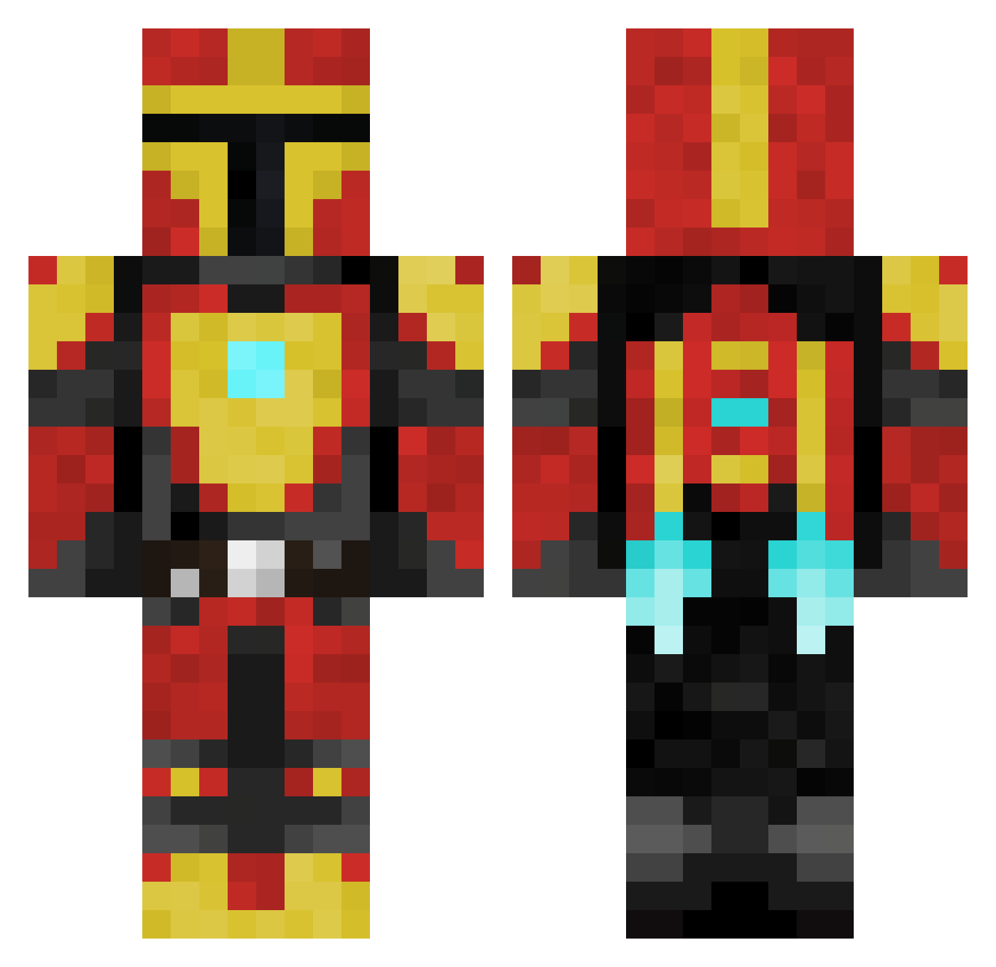 Craim_ Minecraft skin, front and back view
