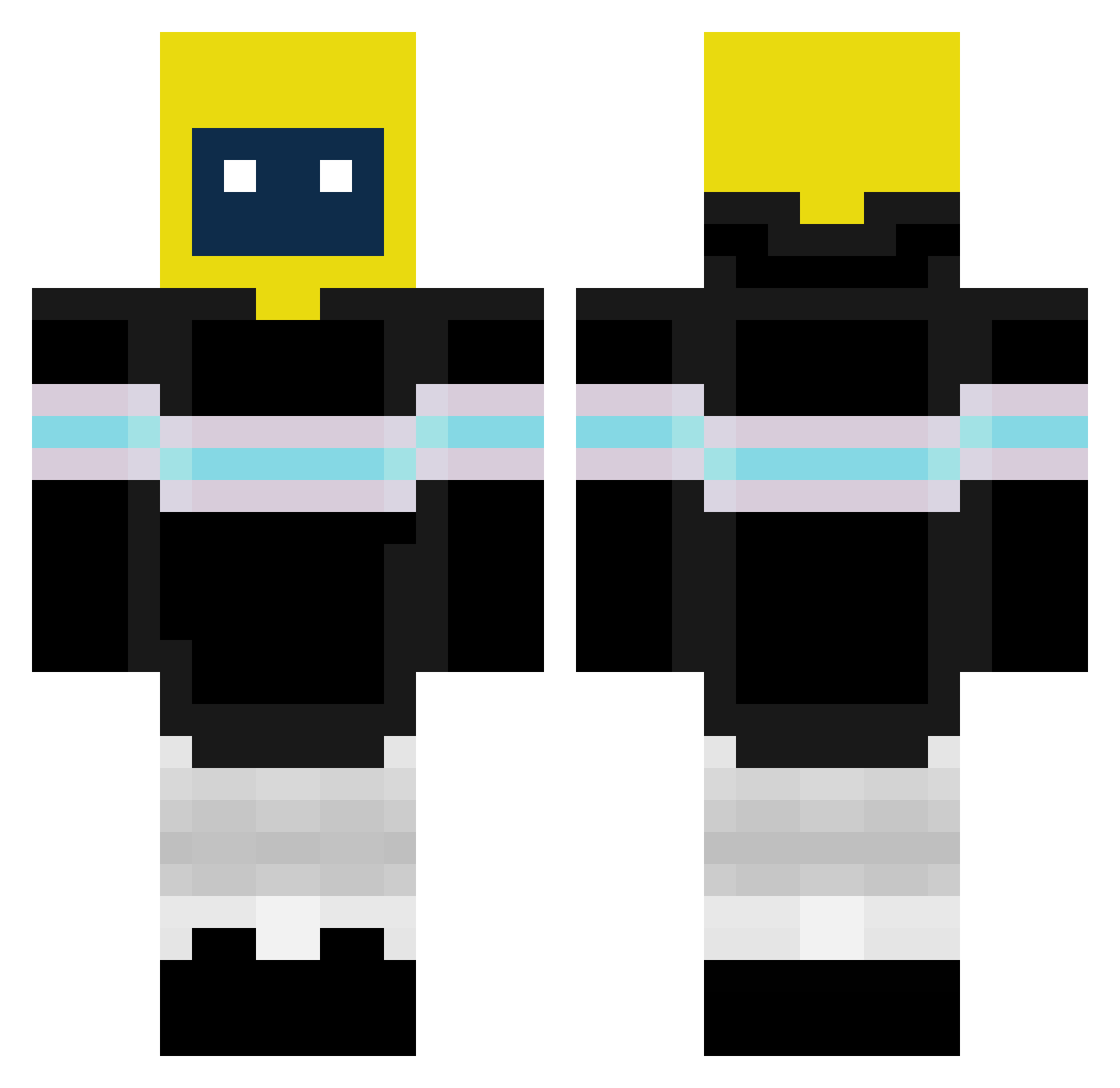 kyzox_ Minecraft skin, front and back view