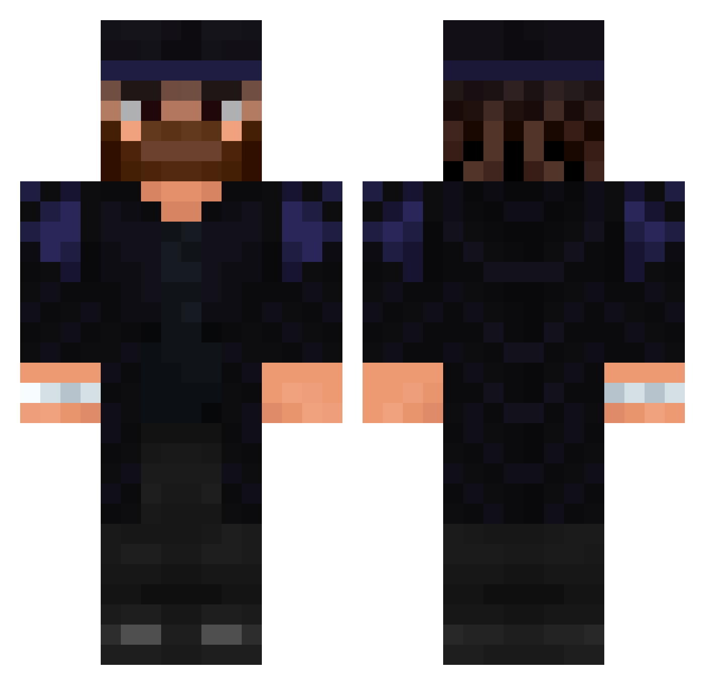 yunuscoskun Minecraft skin, front and back view