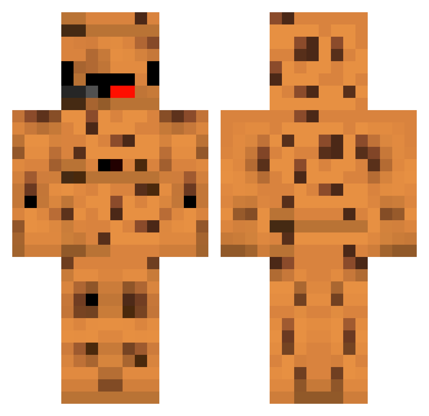 Cookz_lol Minecraft skin, front and back view