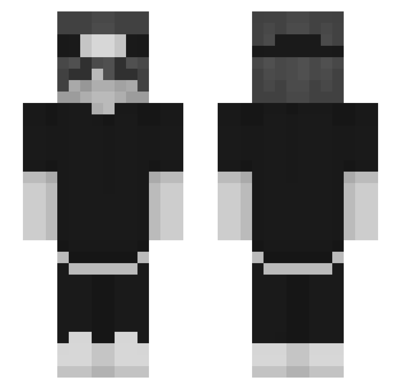 zakman75 Minecraft skin, front and back view