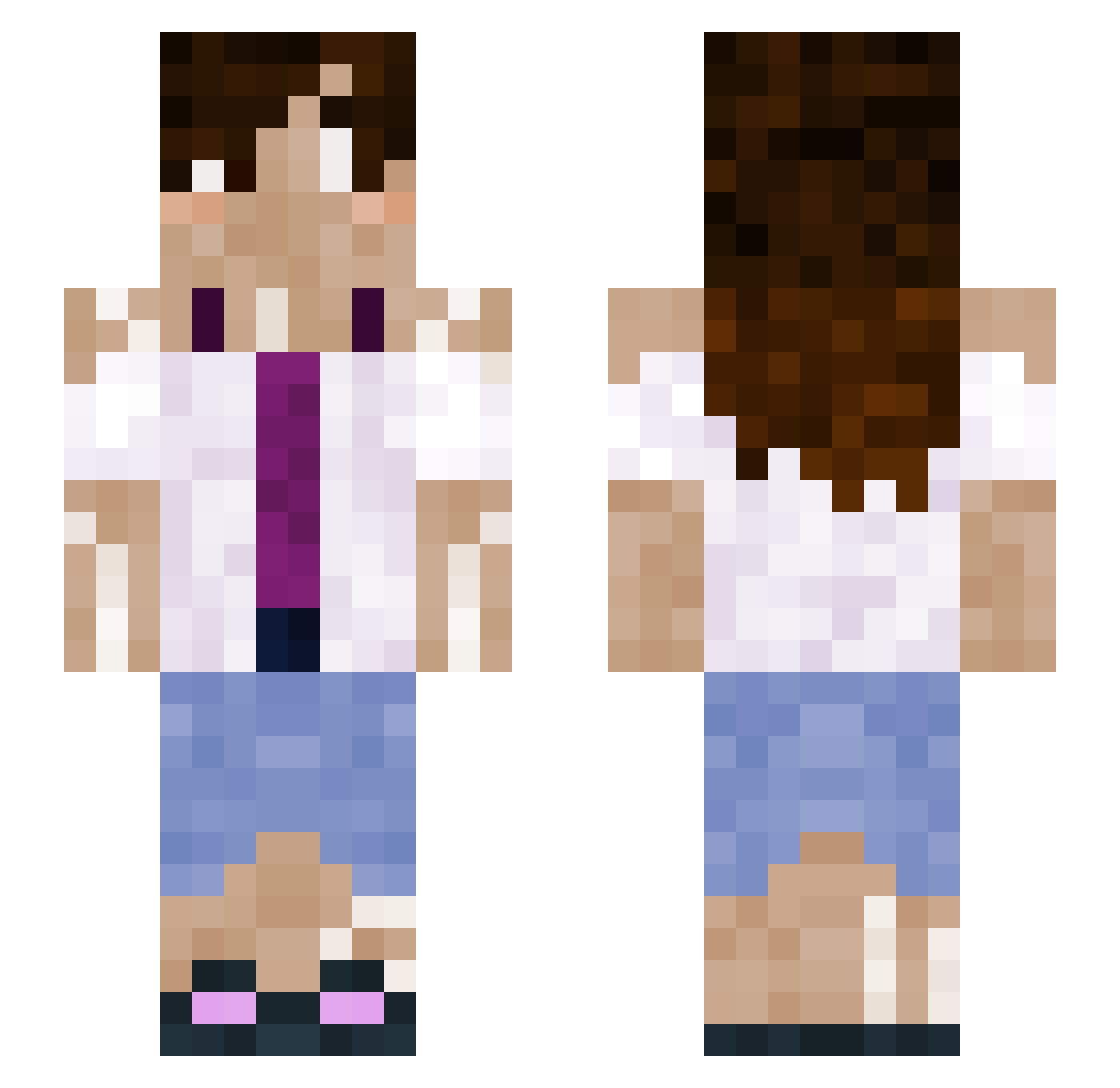 PONYGIRL06 Minecraft skin, front and back view
