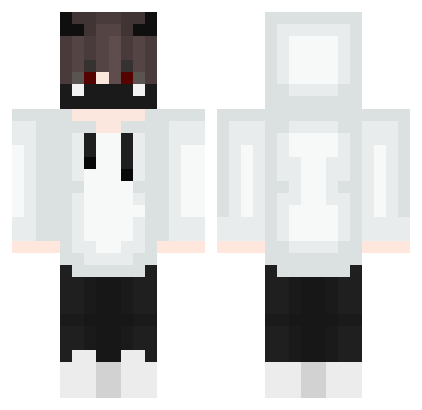 TheAtrial Minecraft skin, front and back view