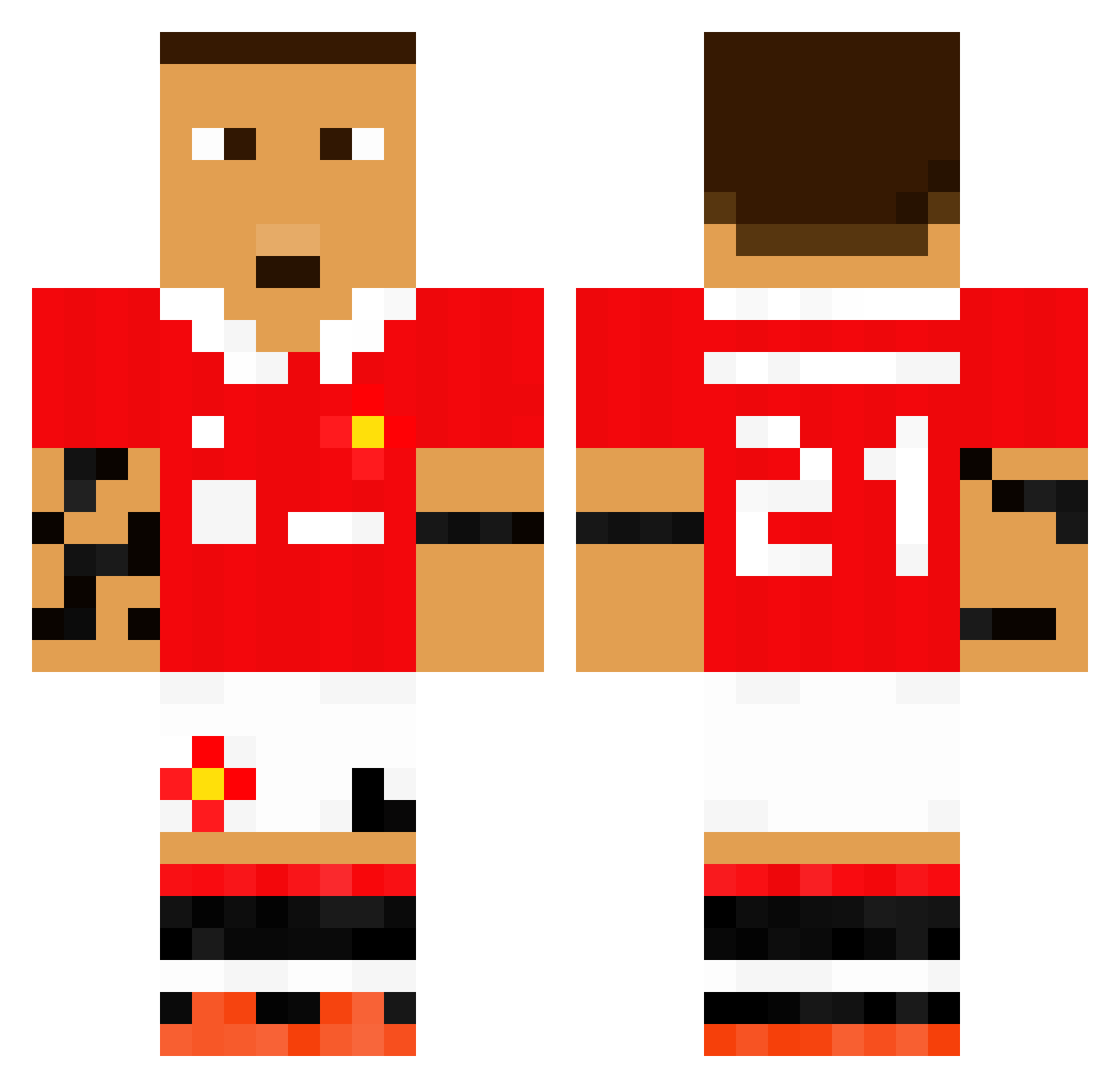 Coolboy_tv Minecraft skin, front and back view
