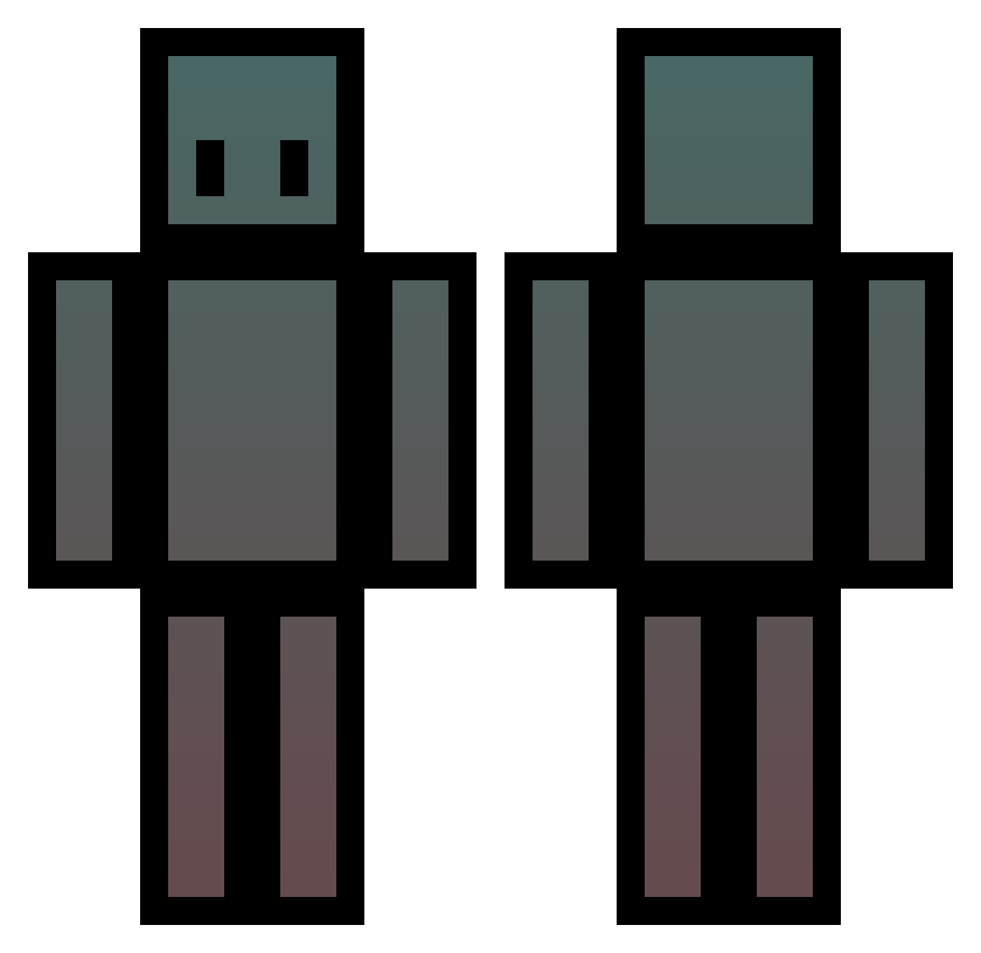 YeetyDan Minecraft skin, front and back view
