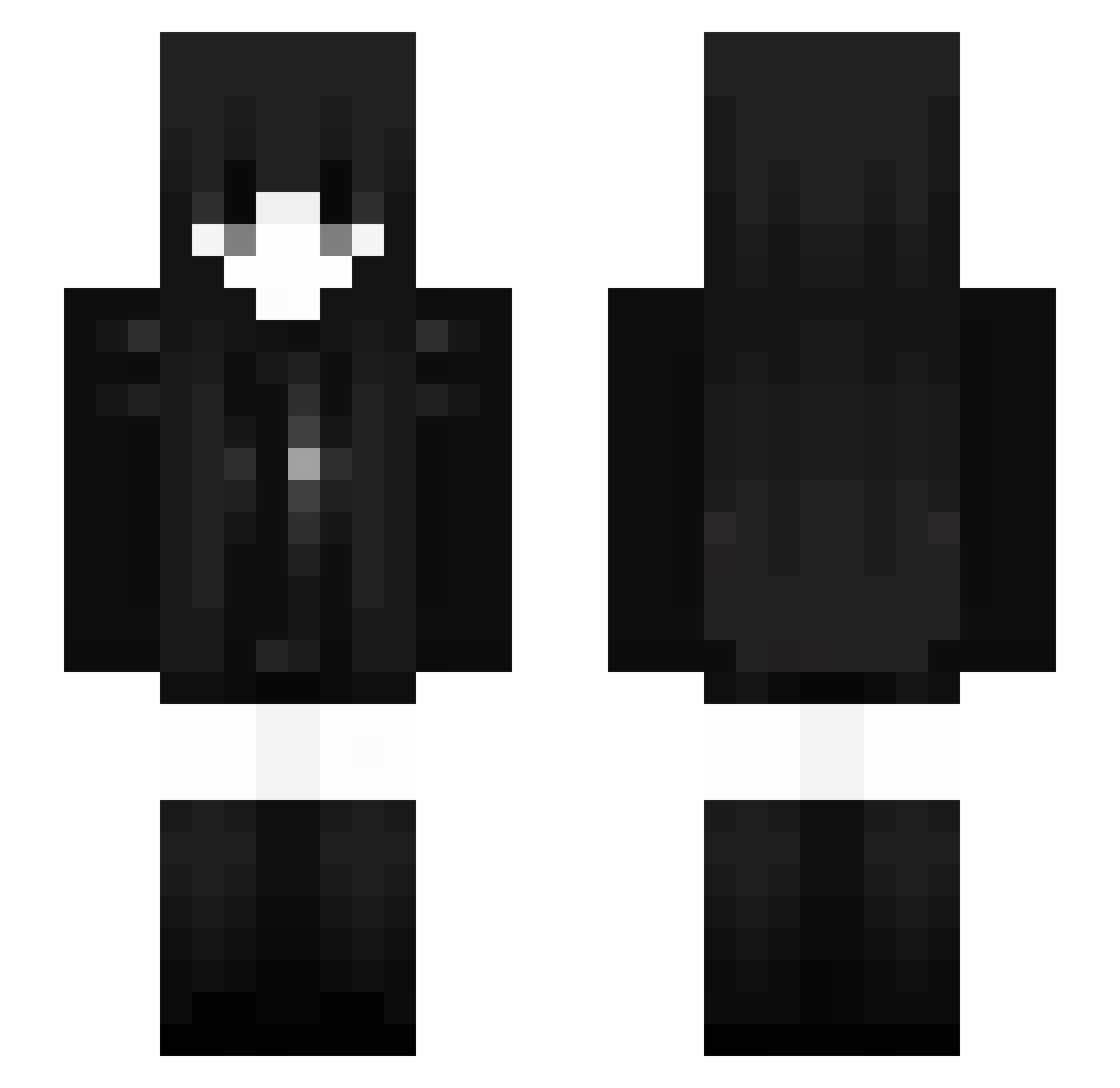 seele_op Minecraft skin, front and back view