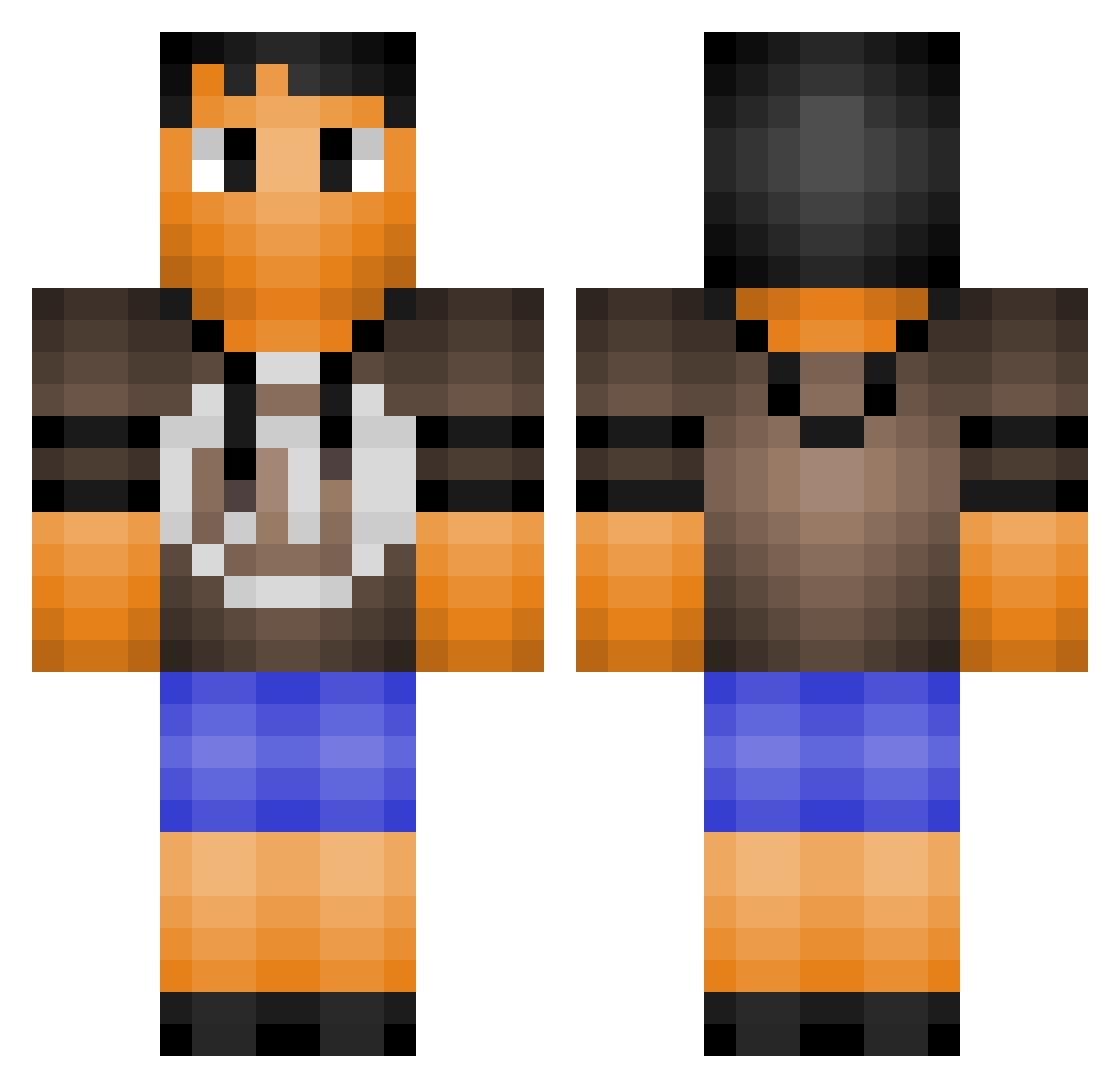 TukeNuke_Yt Minecraft skin, front and back view