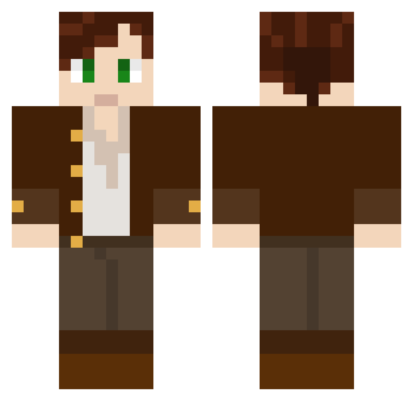 xanderjohn9 Minecraft skin, front and back view