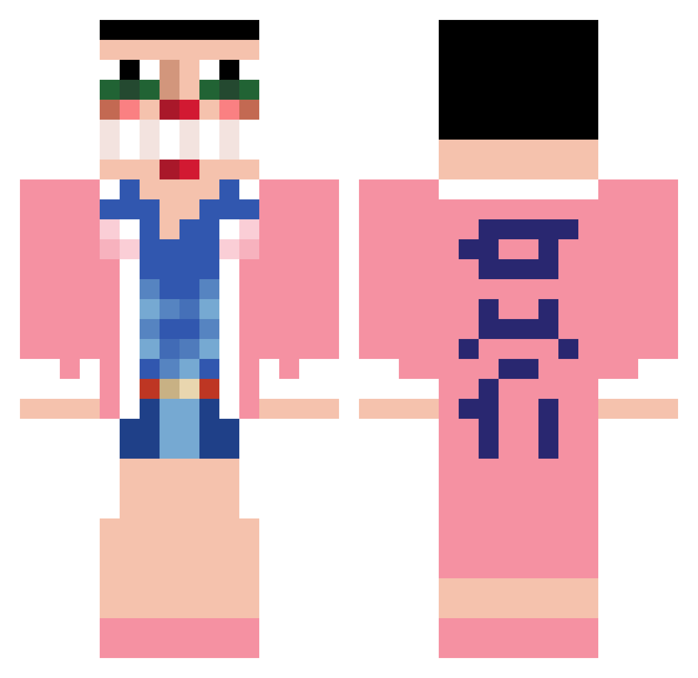 Rascal275 Minecraft skin, front and back view
