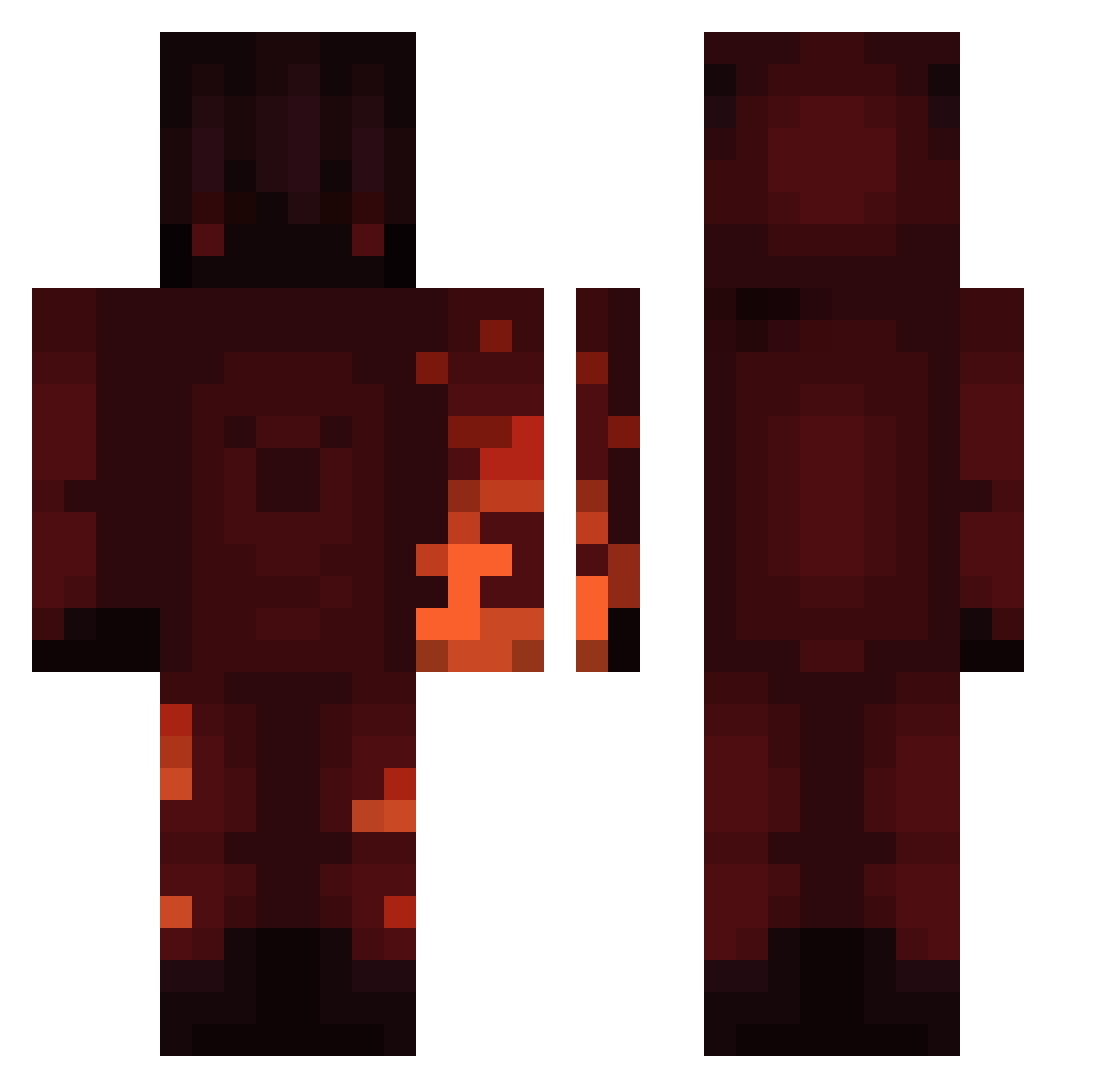 s_S_GAMERBOY Minecraft skin, front and back view