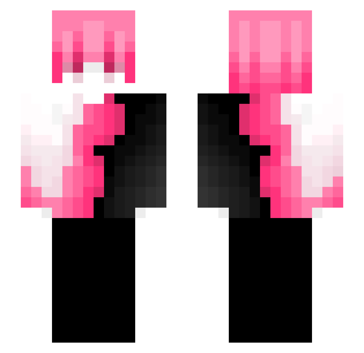 PRODRAGOSTORMXX Minecraft skin, front and back view