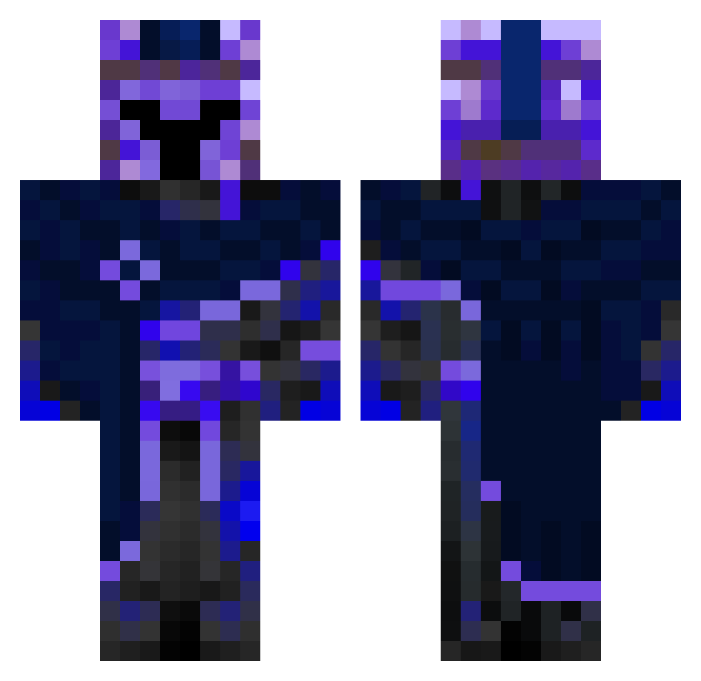 wrathfvl Minecraft skin, front and back view