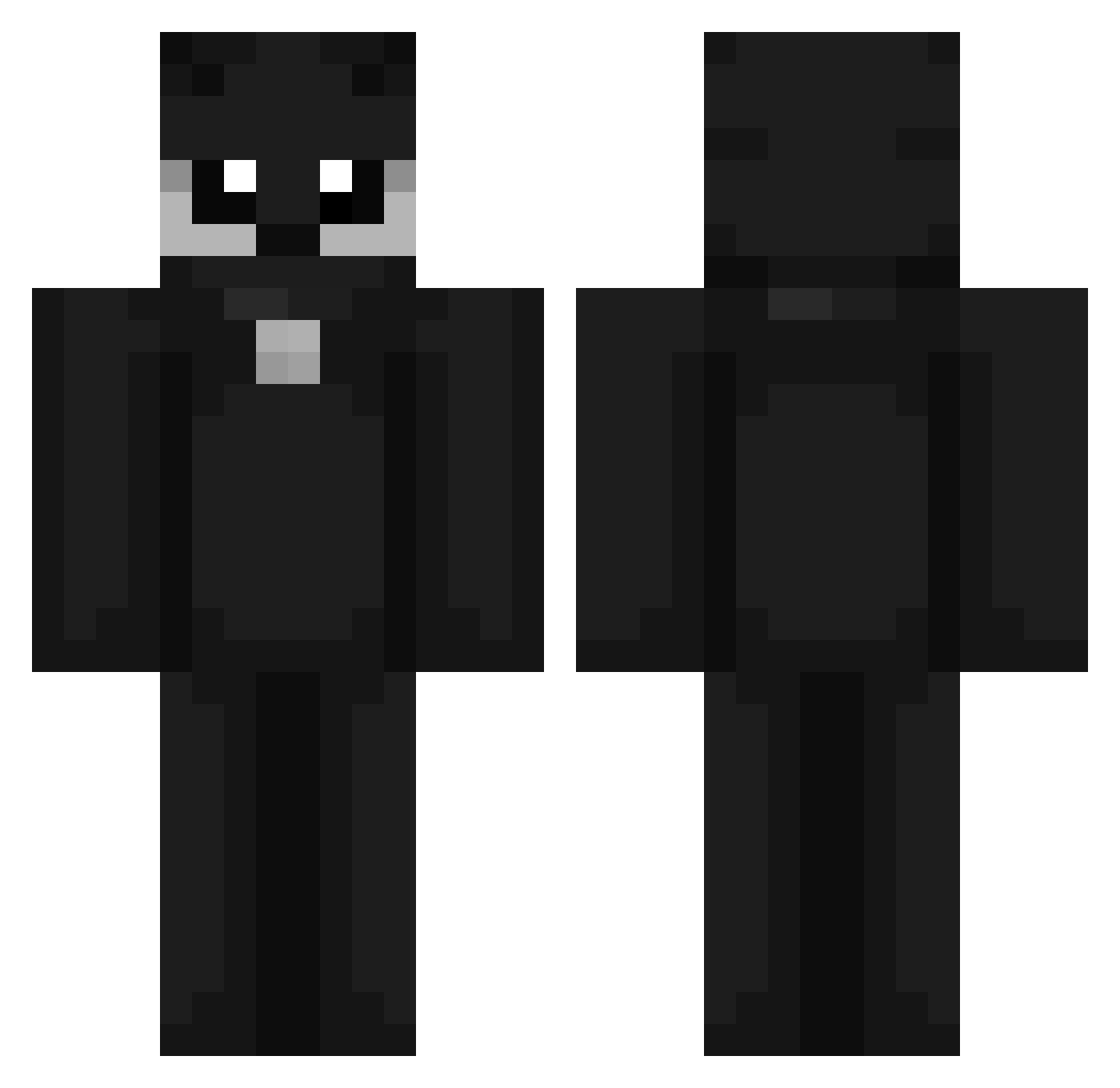 Ilging001 Minecraft skin, front and back view