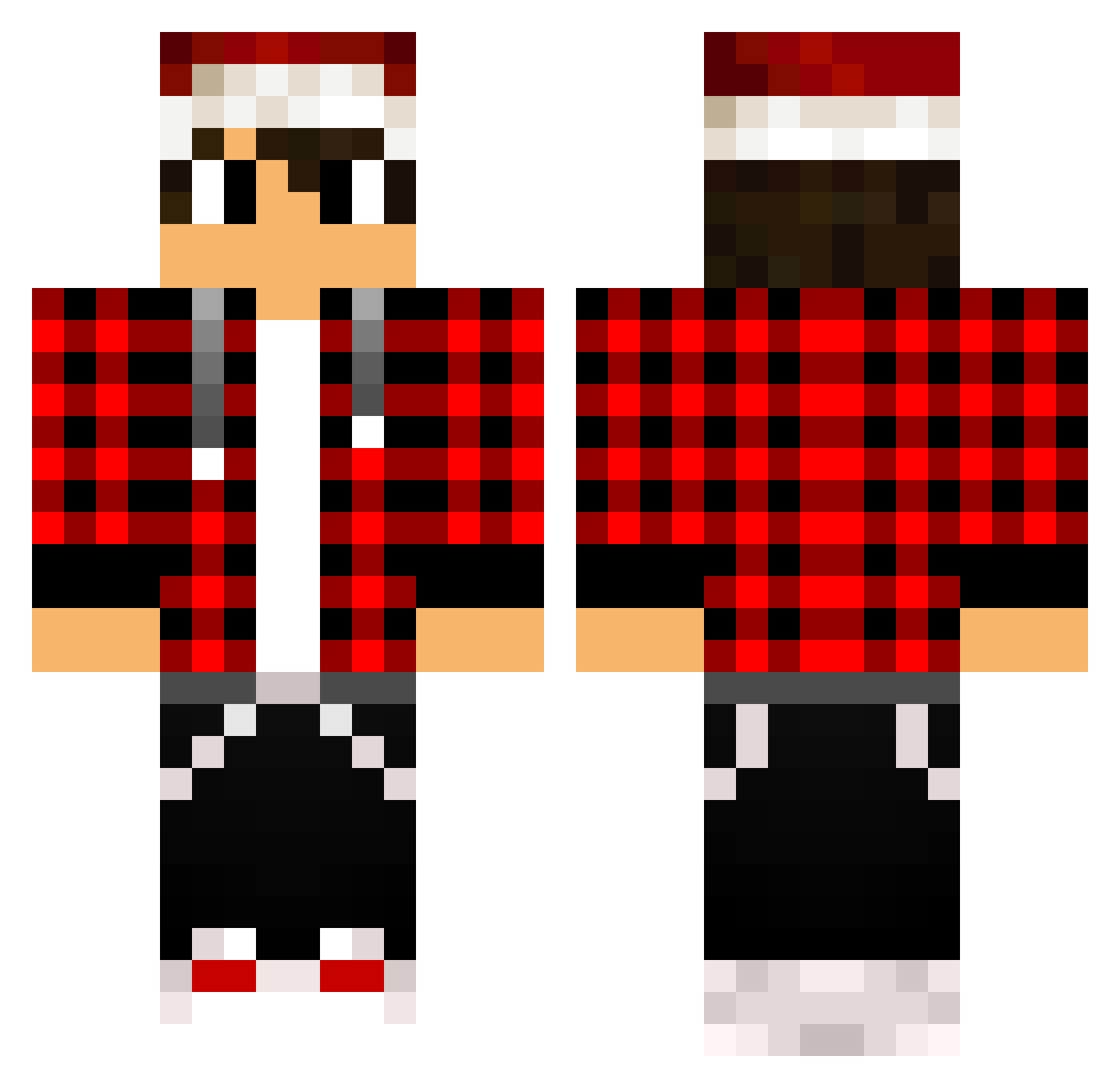 Xi_TURN3R_iX Minecraft skin, front and back view