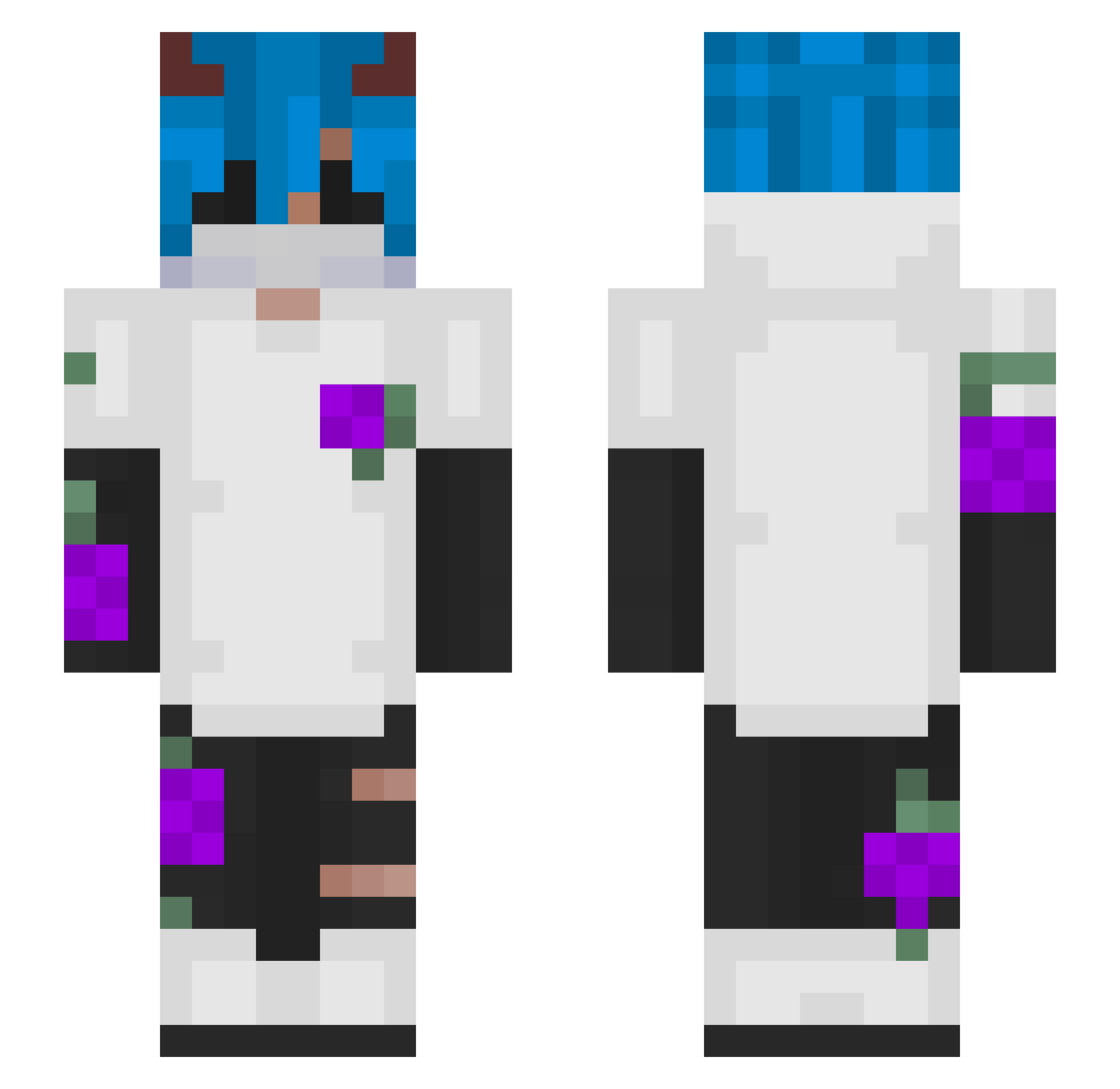 _ShadowYTpl_ Minecraft skin, front and back view