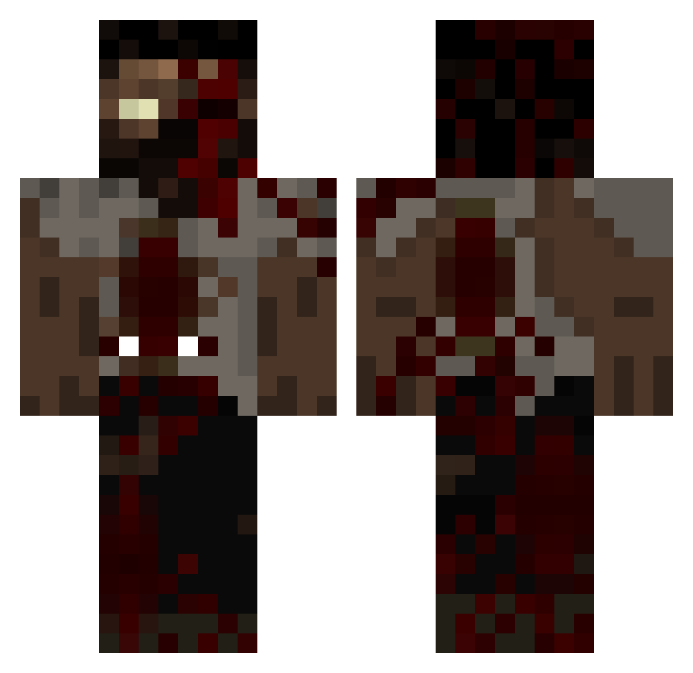 Laguinski3 Minecraft skin, front and back view