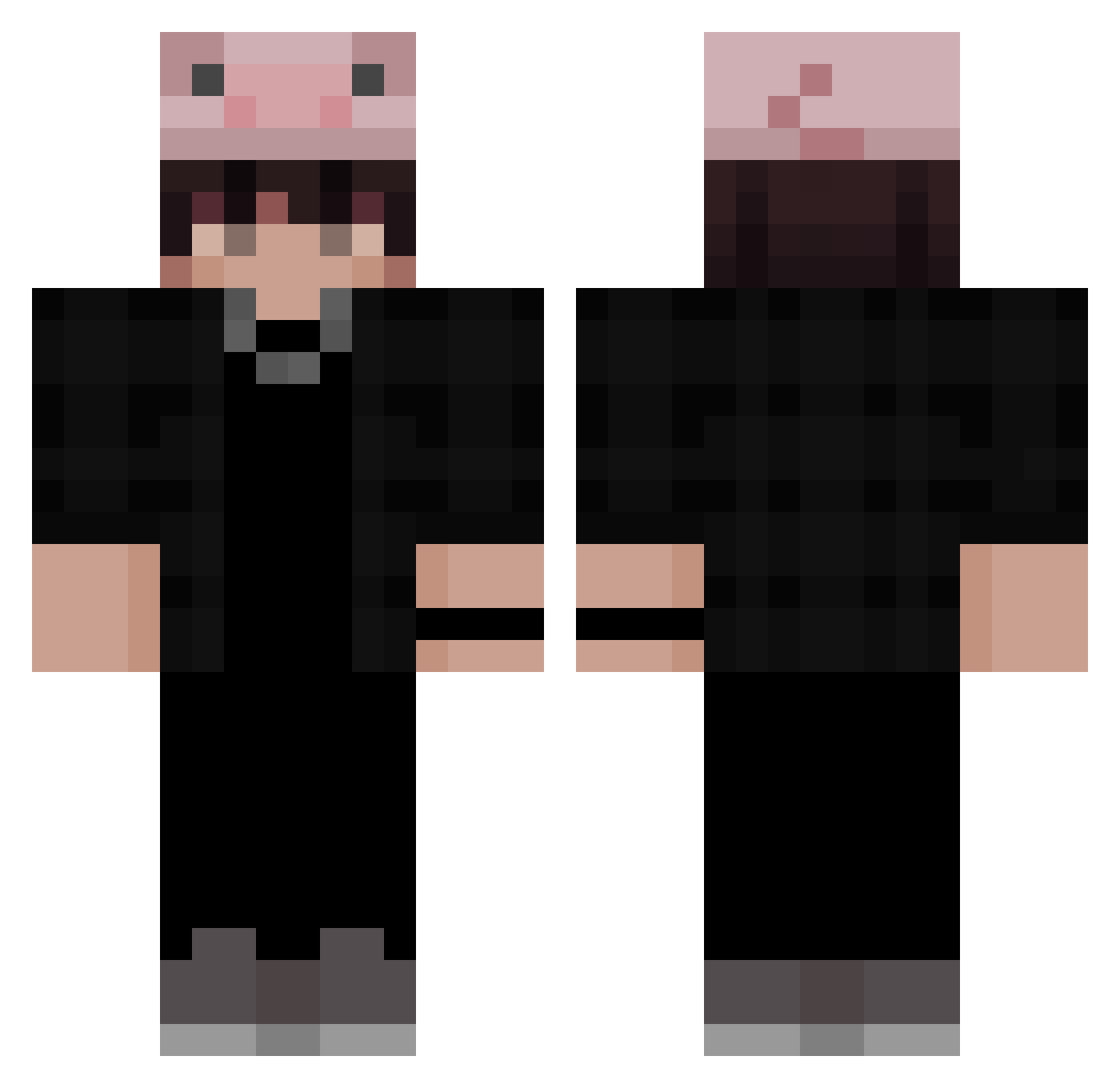 AthenaMagnus Minecraft skin, front and back view
