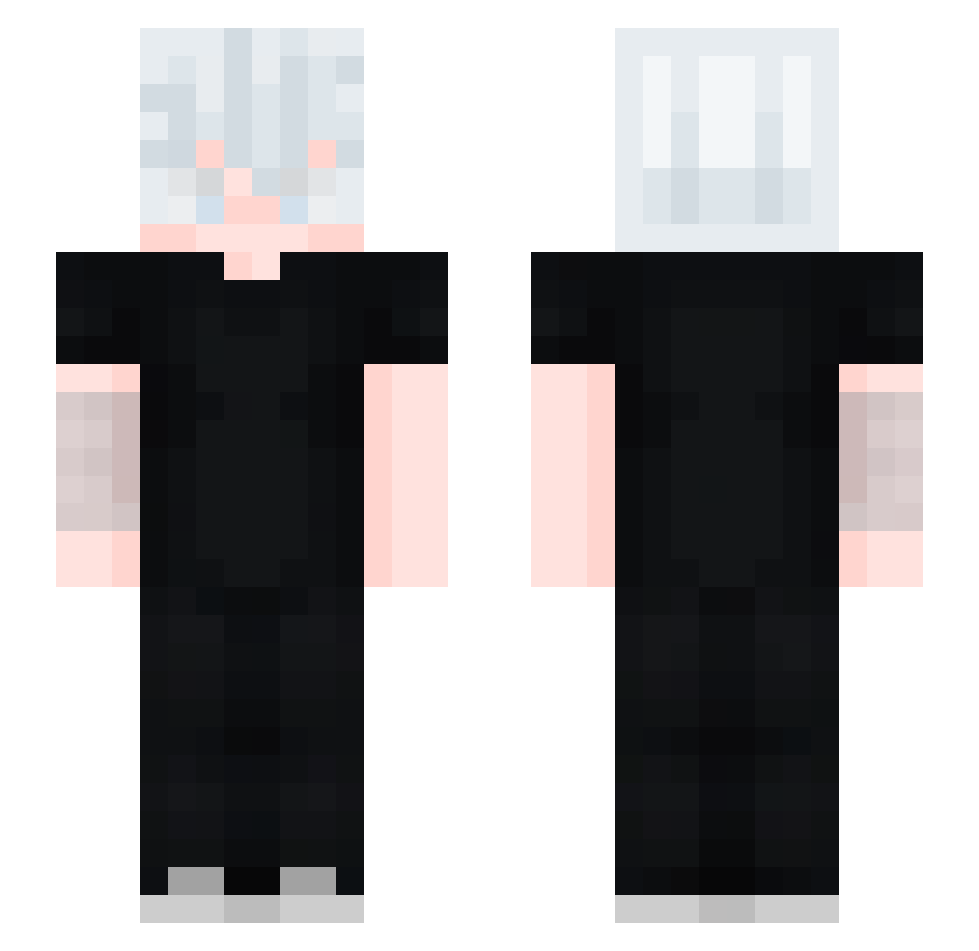 iSle3t Minecraft skin, front and back view