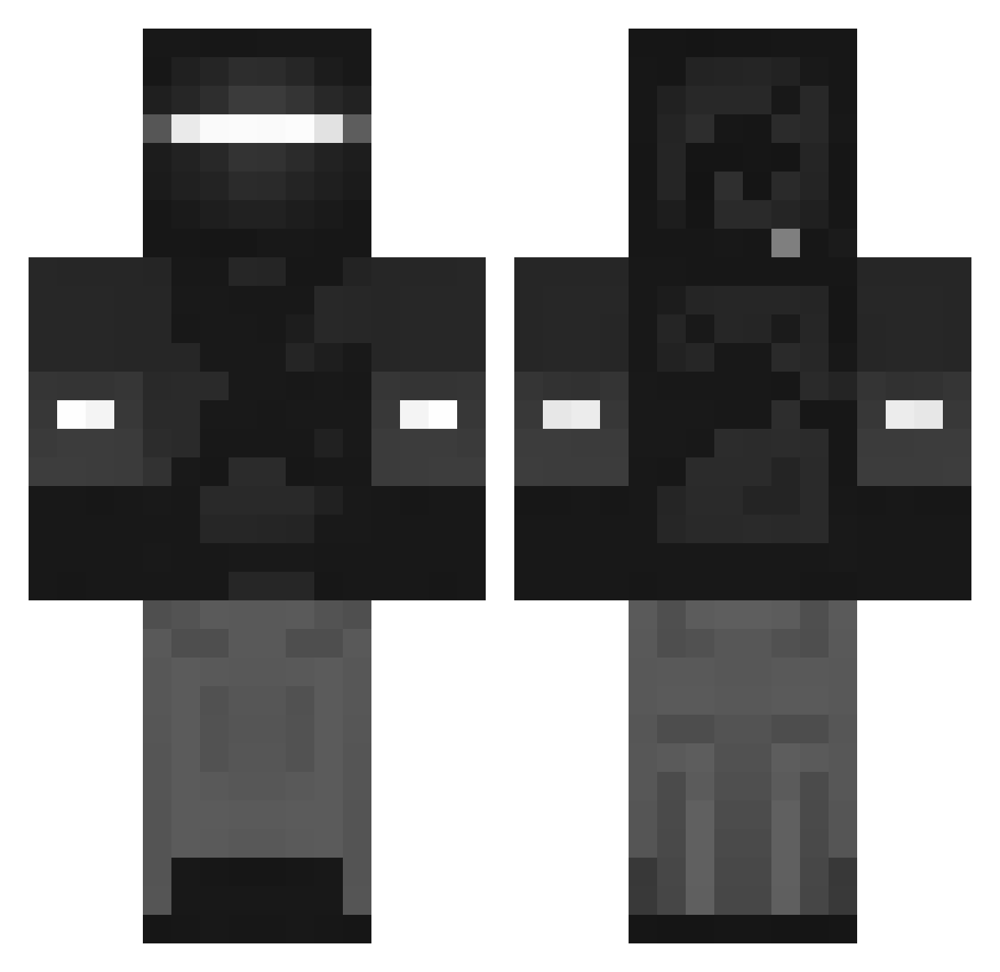detobeto Minecraft skin, front and back view