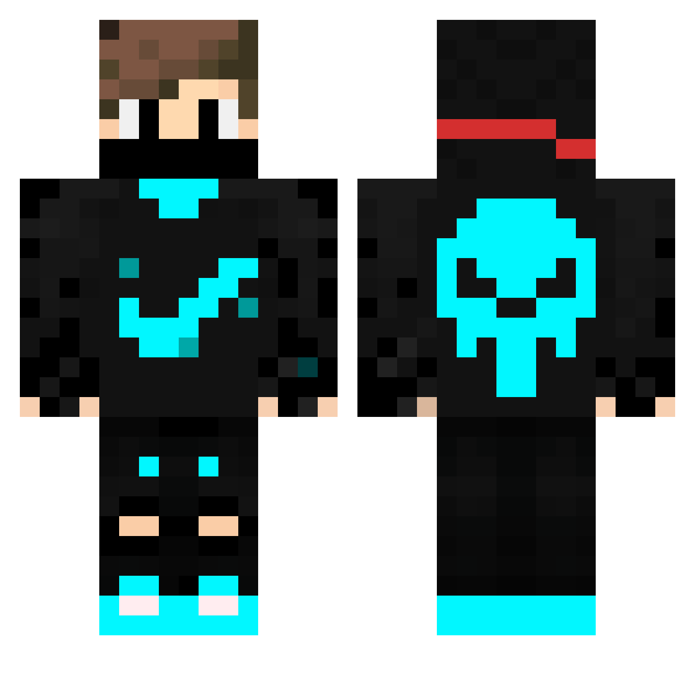 ReyrVatan Minecraft skin, front and back view