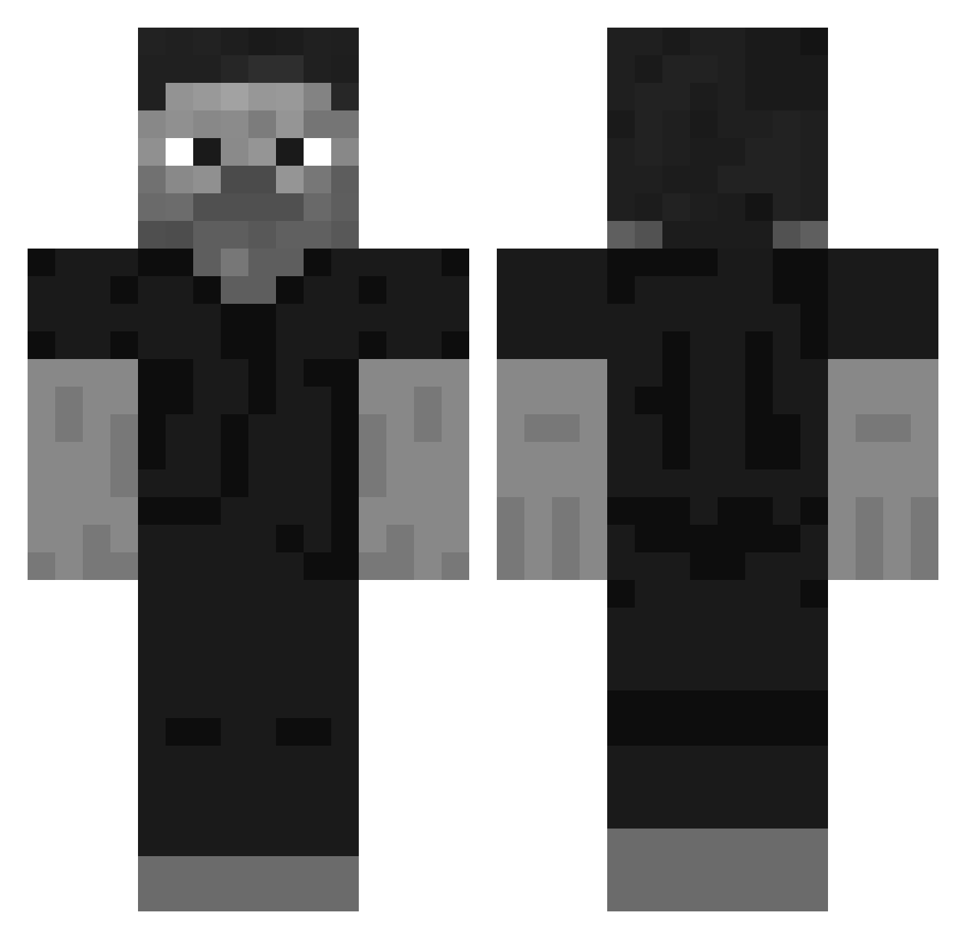 signasioplatini Minecraft skin, front and back view
