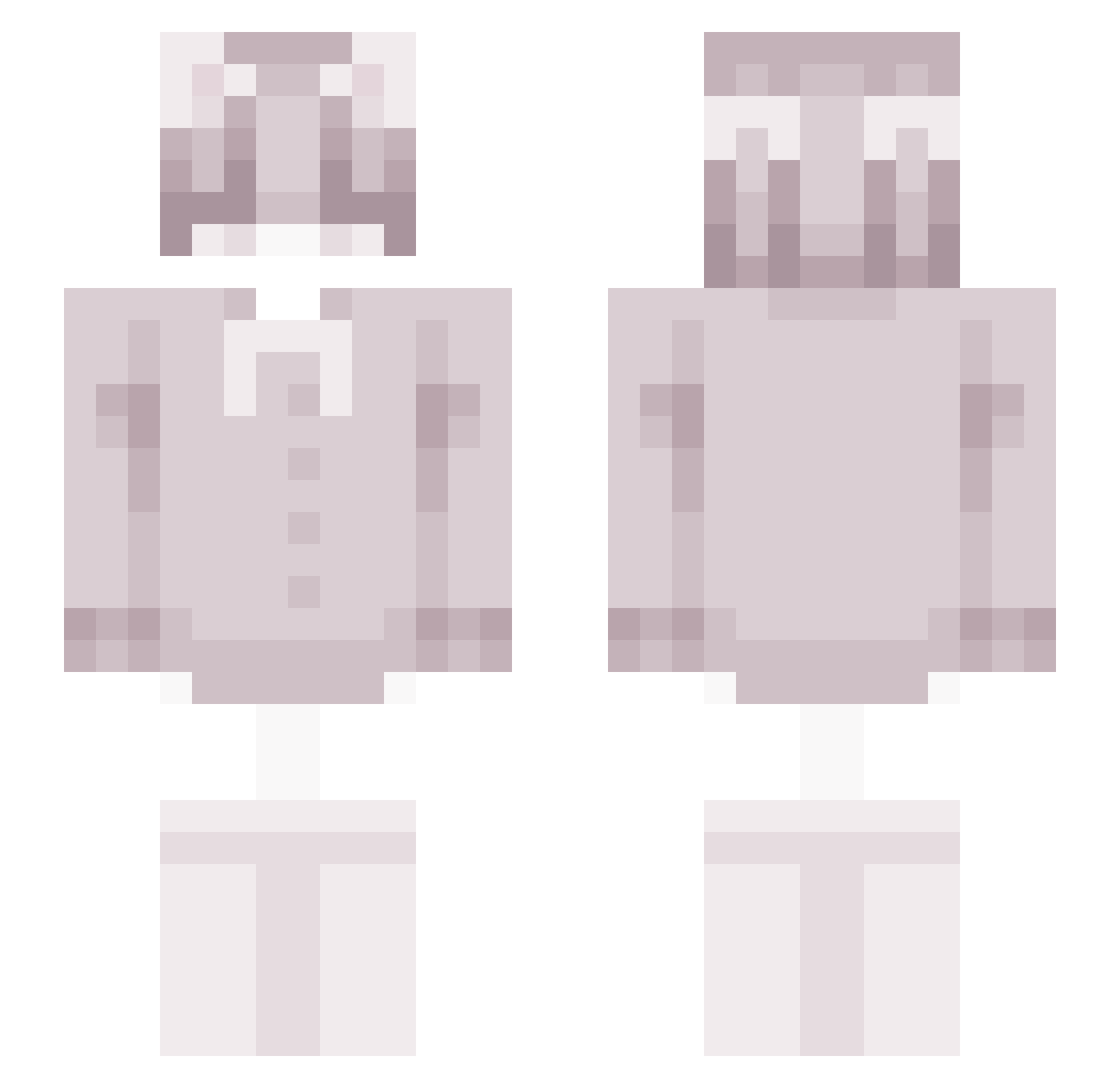 catboyrustic Minecraft skin, front and back view