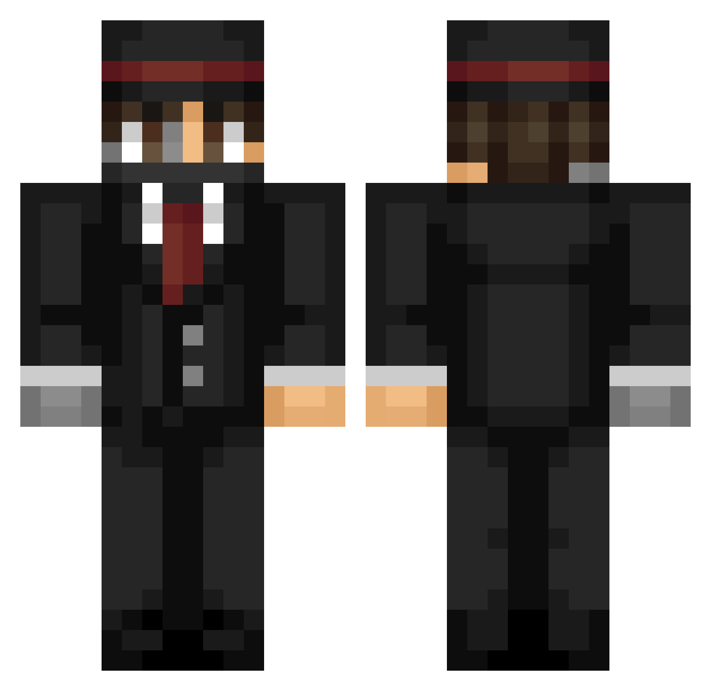Its_plasma Minecraft skin, front and back view