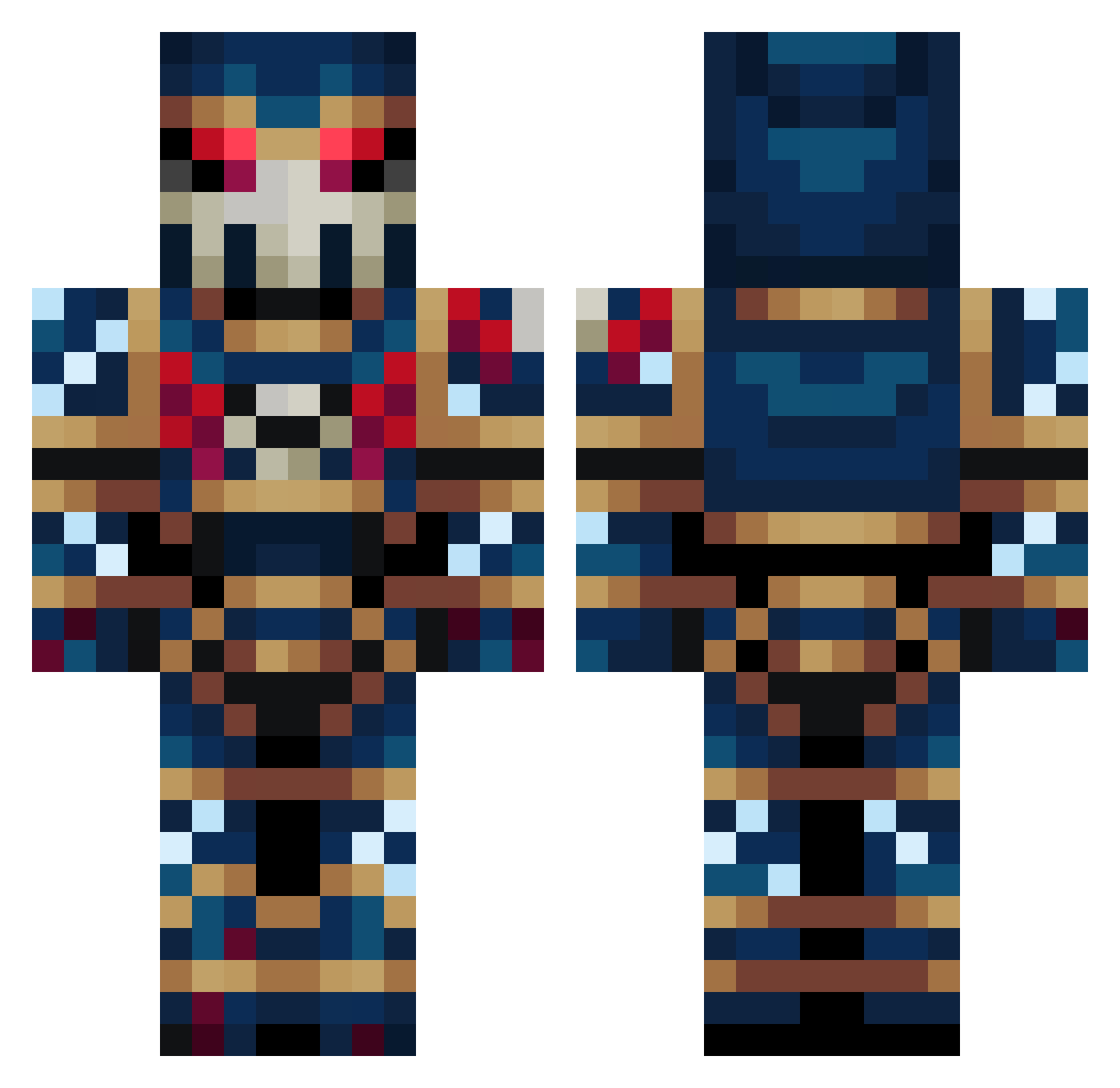 Wernher1969 Minecraft skin, front and back view
