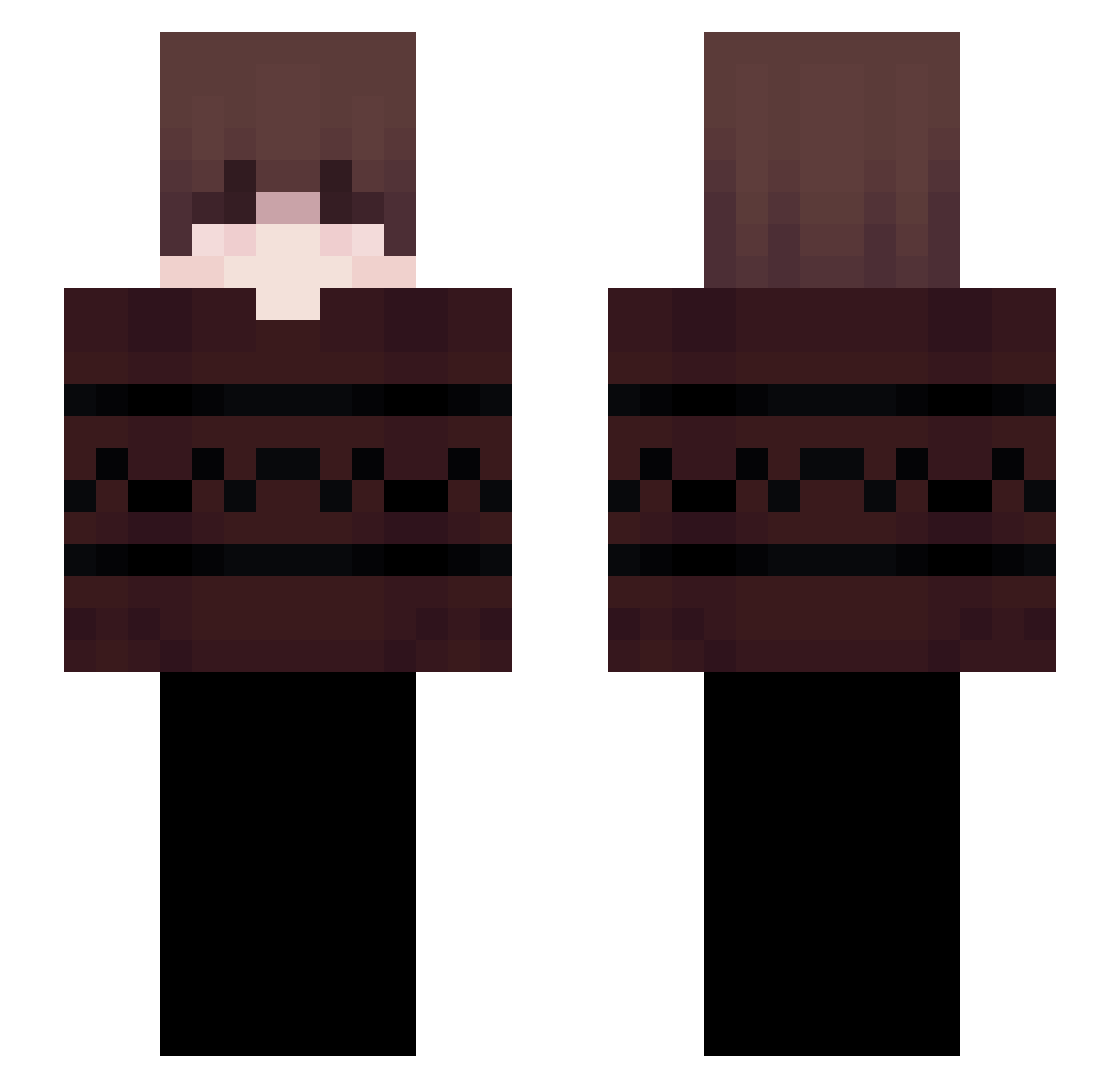 Swify_XV Minecraft skin, front and back view