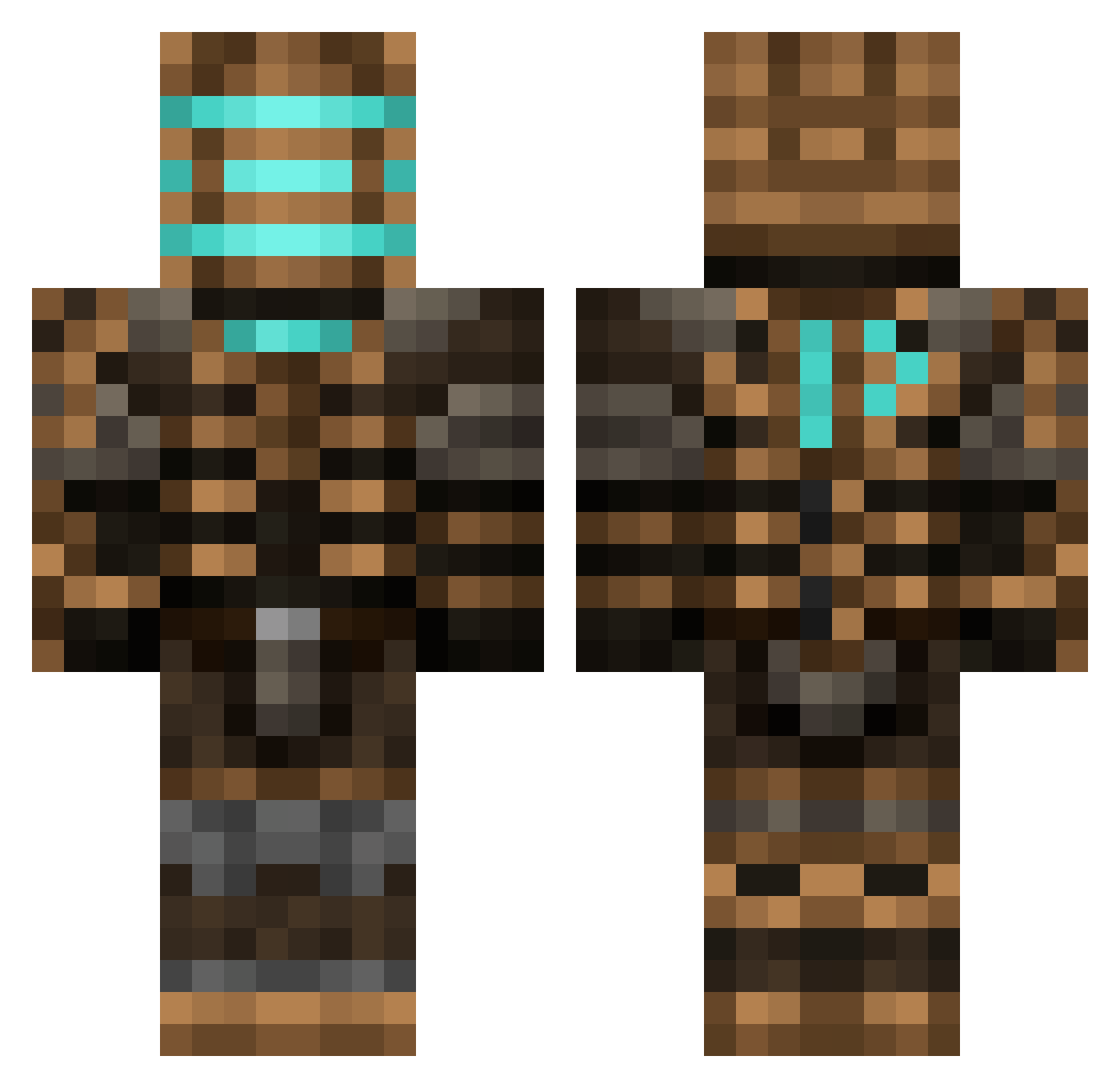 lboyer11 Minecraft skin, front and back view