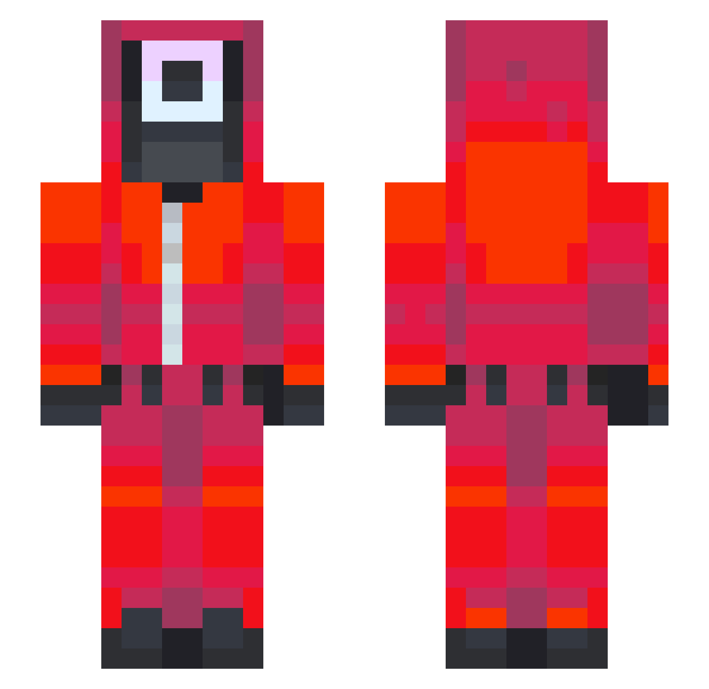 Blaze_69_420 Minecraft skin, front and back view