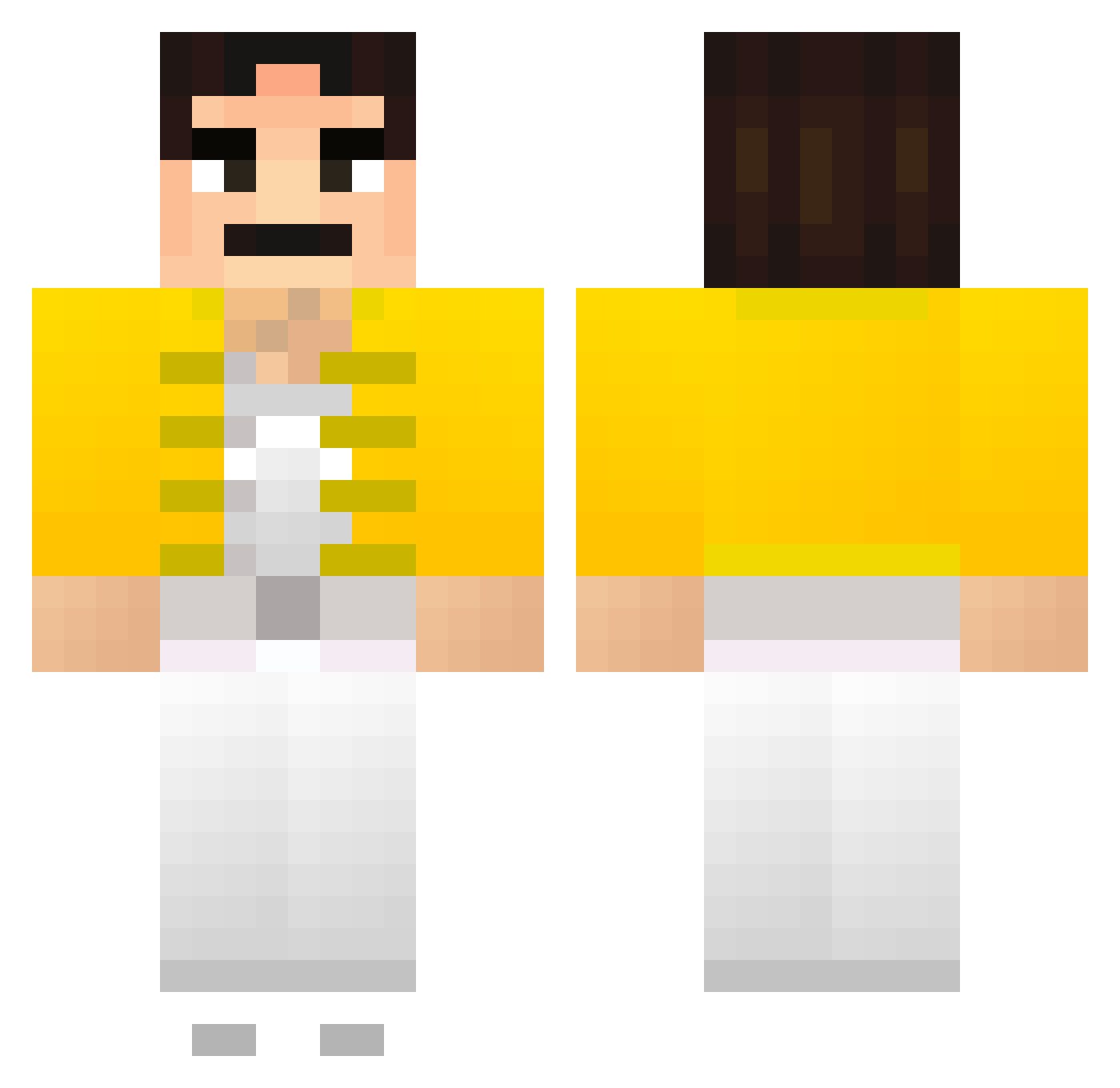 Tosmalll Minecraft skin, front and back view