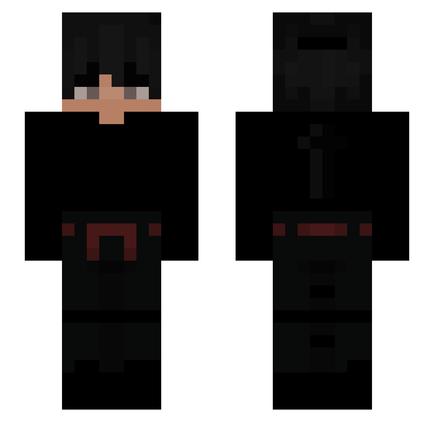 phil1gamer Minecraft skin, front and back view