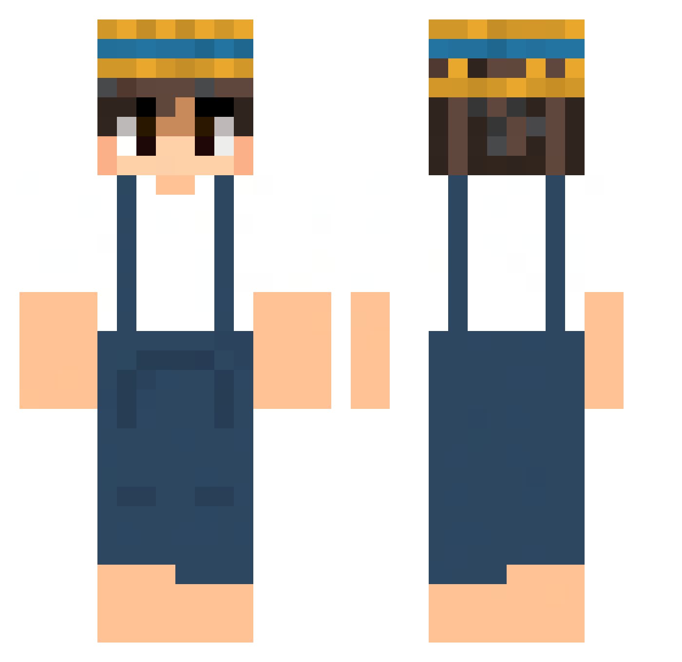 Rakan25 Minecraft skin, front and back view