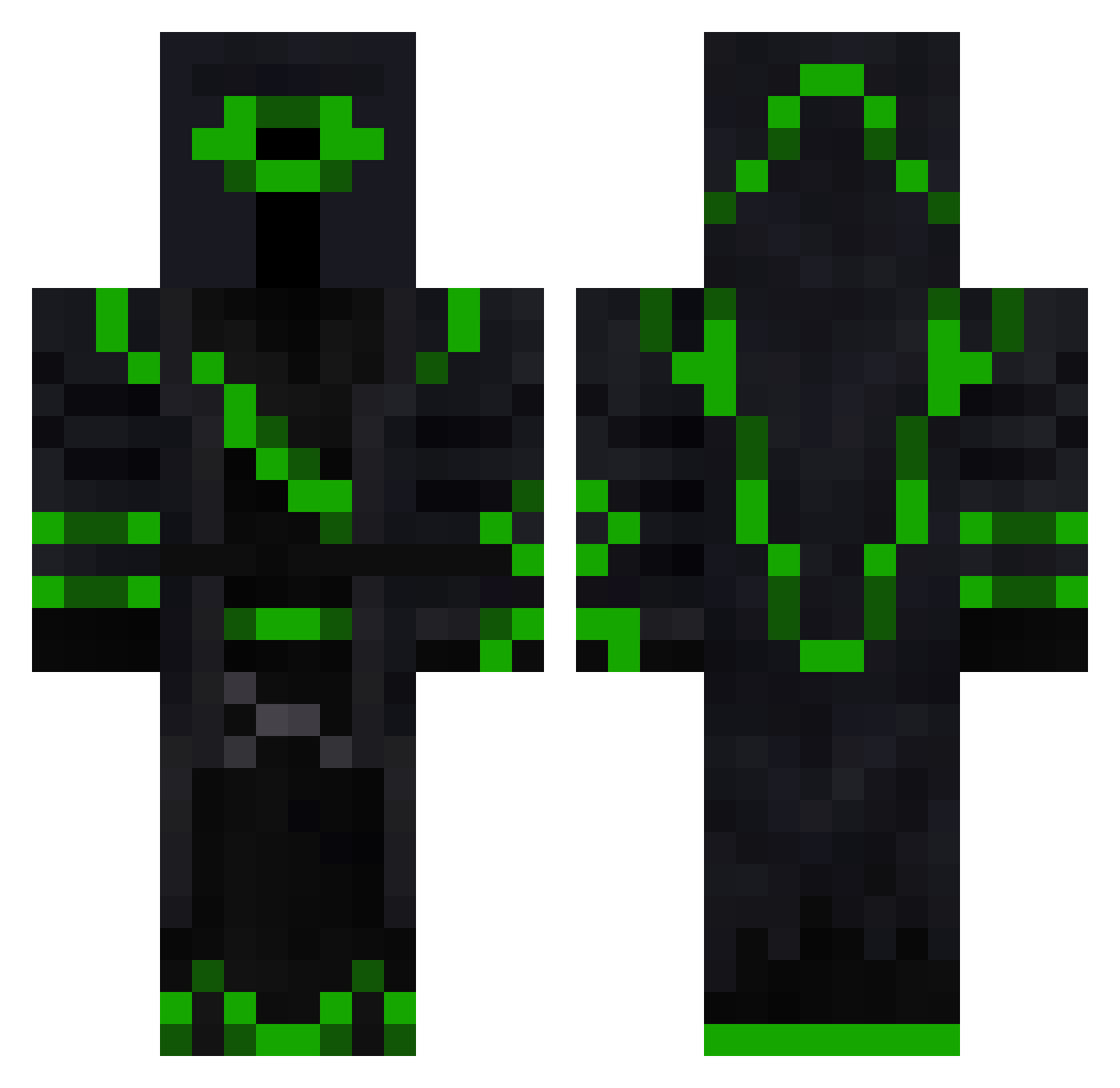 Matri45er Minecraft skin, front and back view