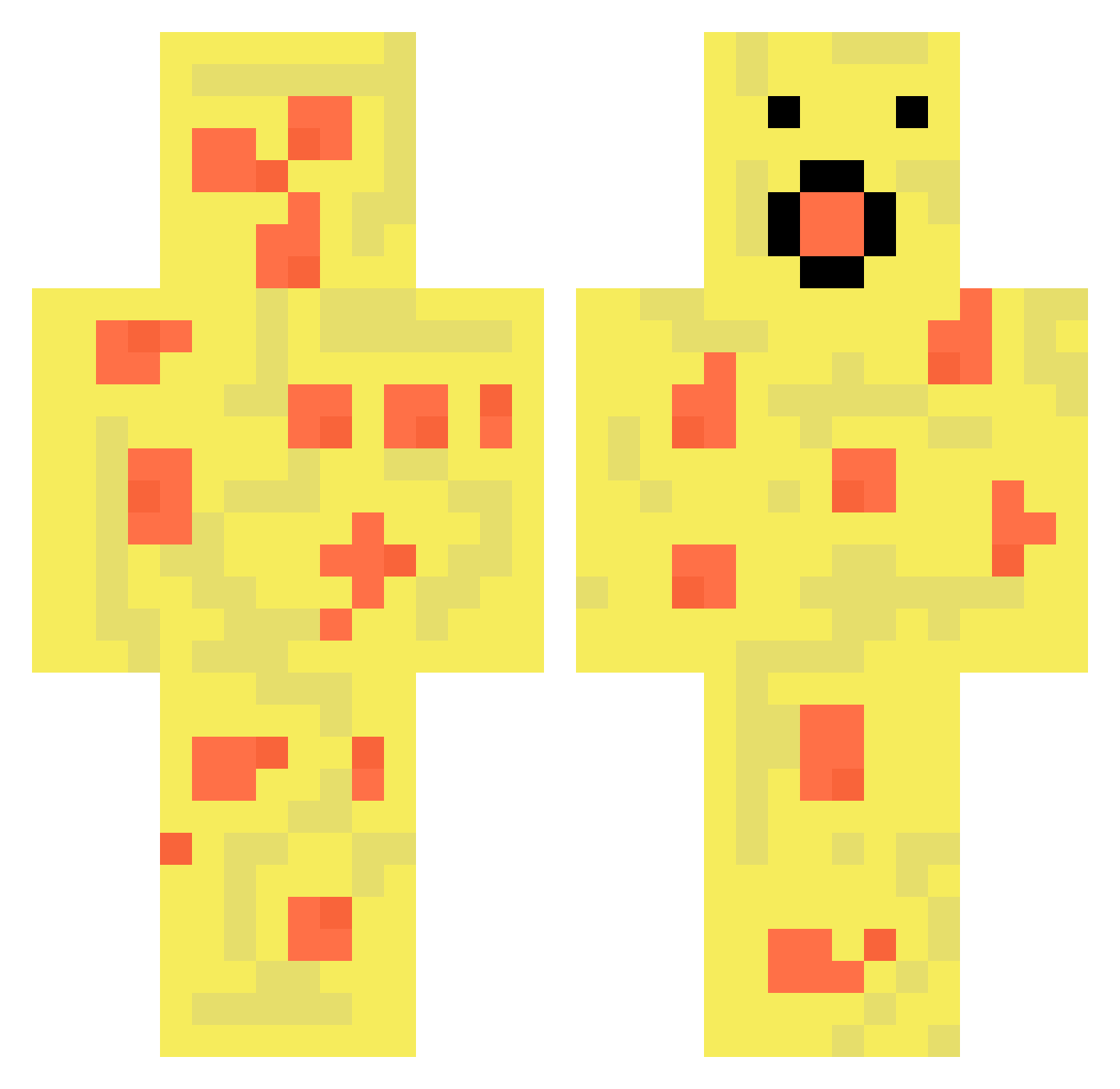 wiIIum Minecraft skin, front and back view