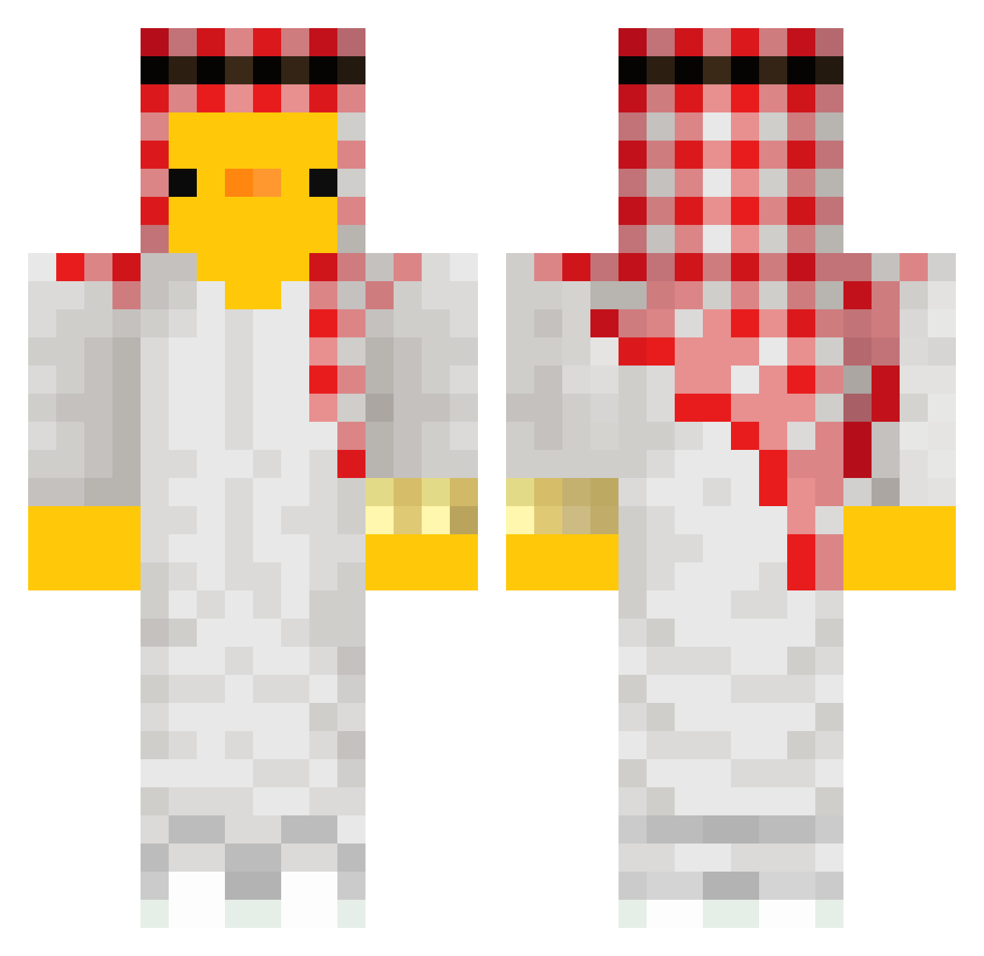 SmeailManuel Minecraft skin, front and back view