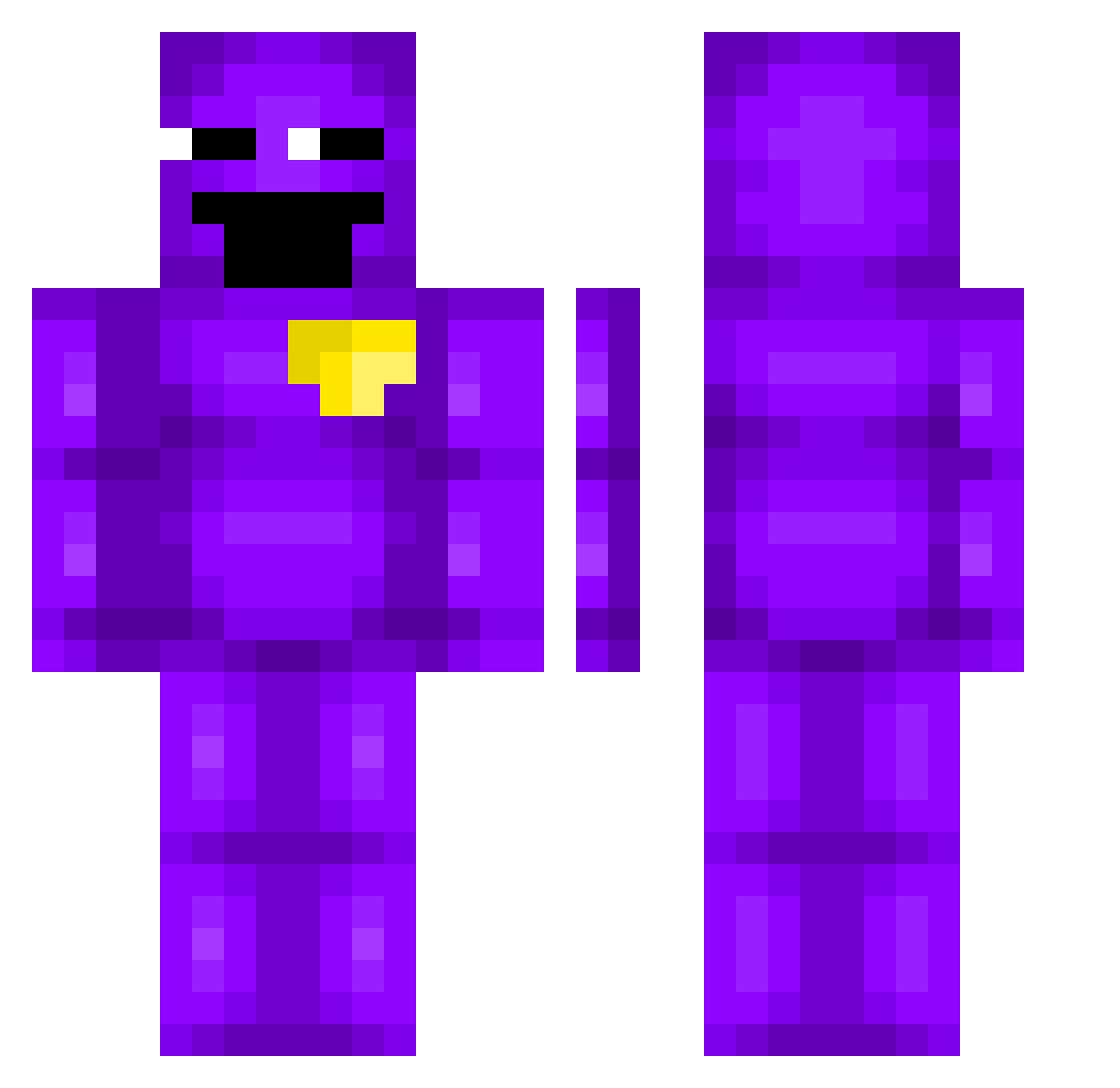 Alex_utzu Minecraft skin, front and back view