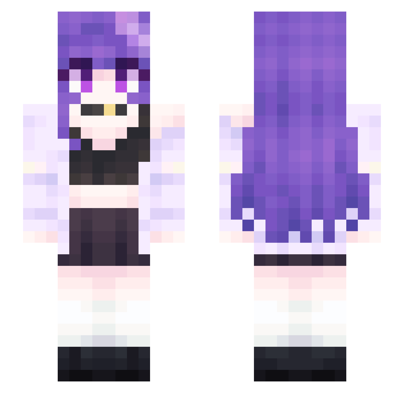 yeo_eu Minecraft skin, front and back view