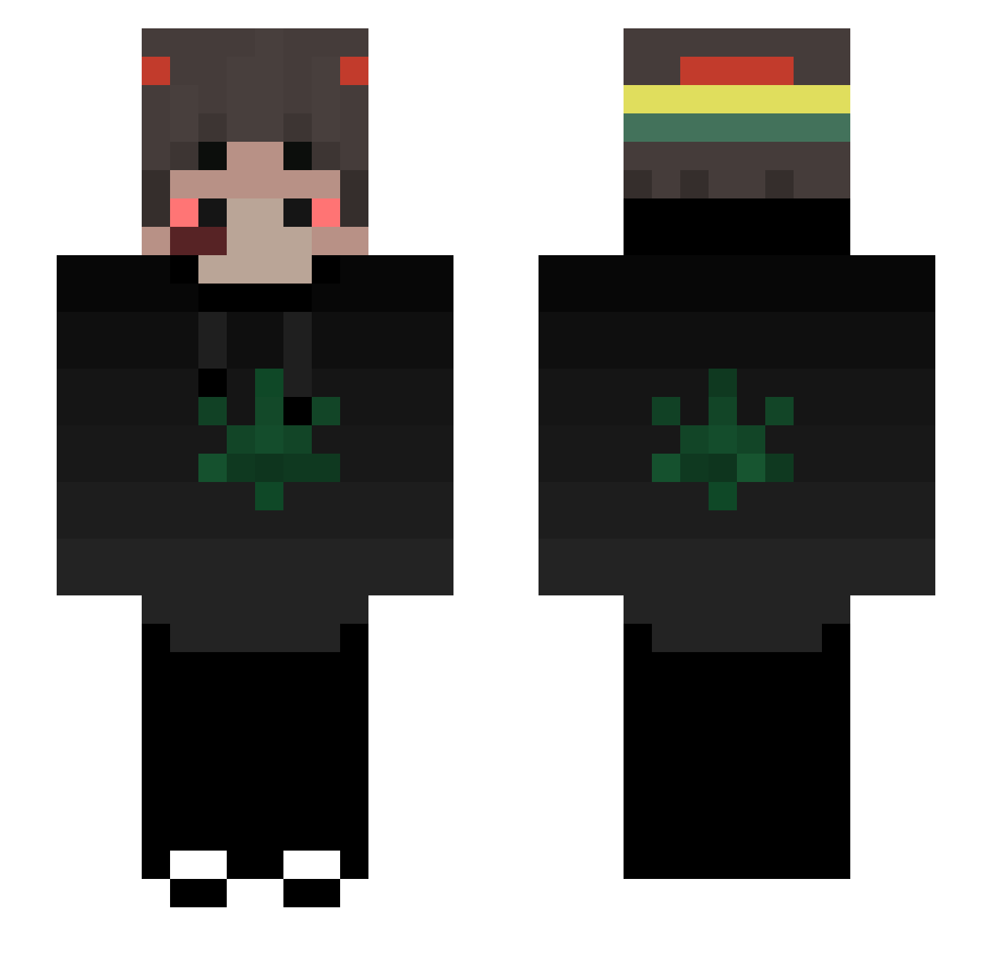 kosekk_ Minecraft skin, front and back view