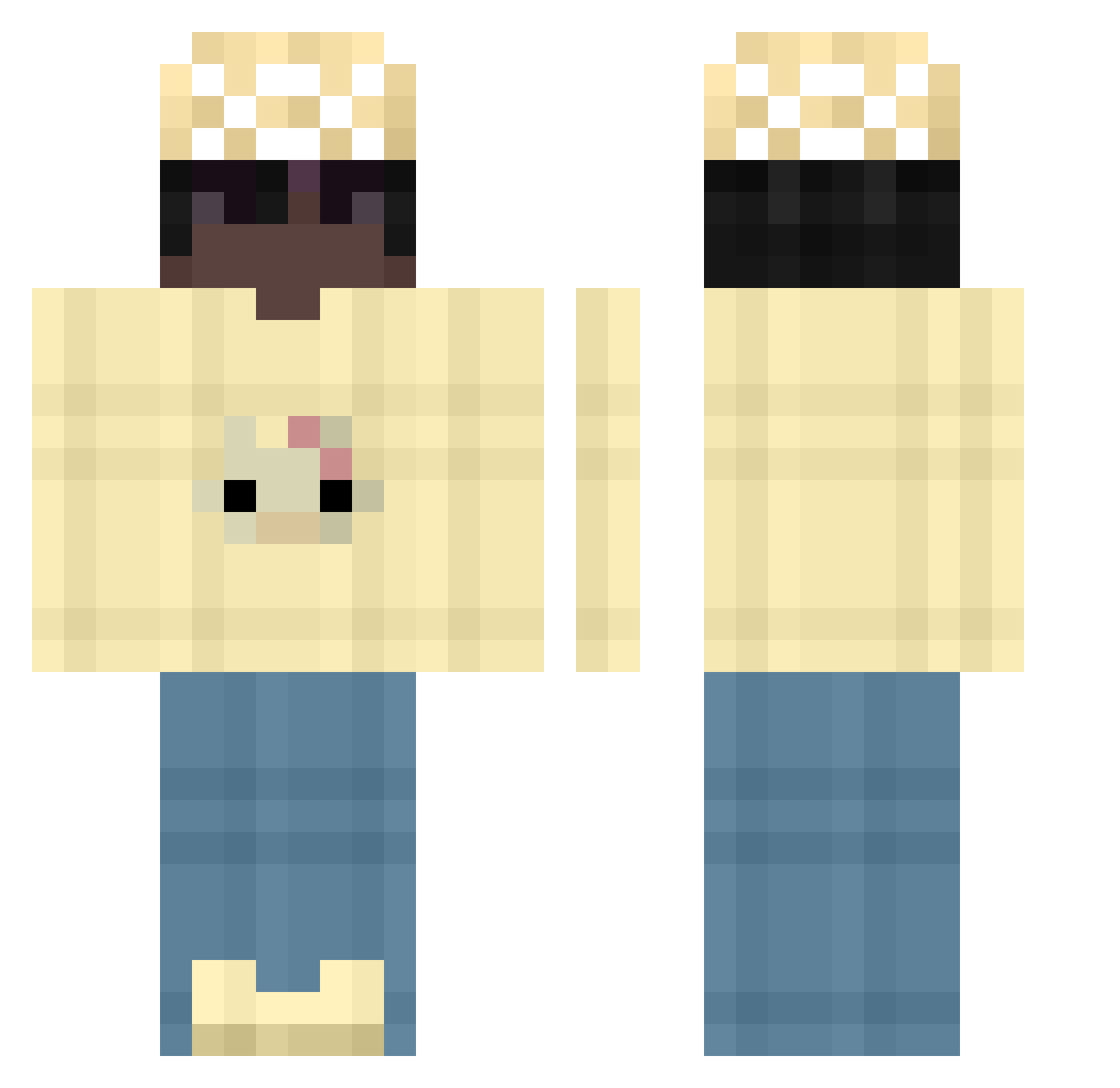 ogitsjustdev Minecraft skin, front and back view