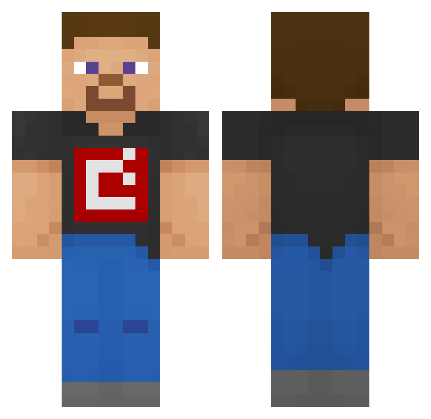 Marco_Devs Minecraft skin, front and back view