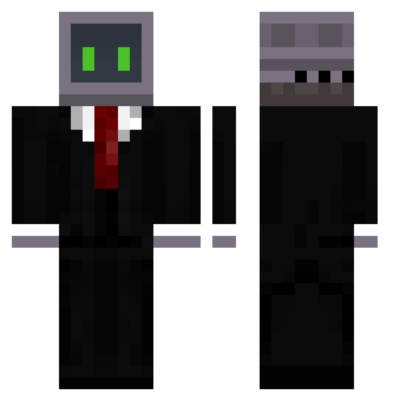 BradfordArcher1 Minecraft skin, front and back view