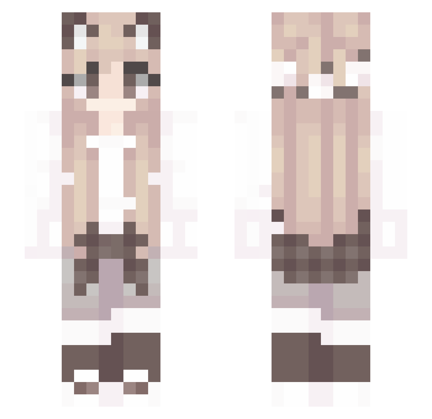 AseelXAZ Minecraft skin, front and back view