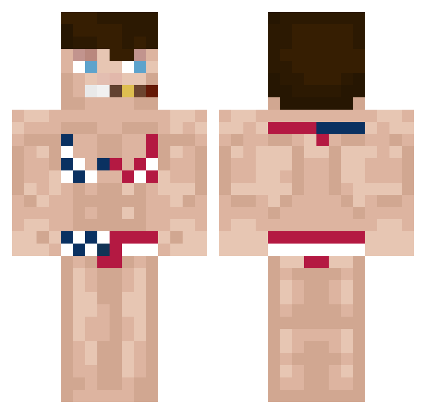MediumAura19477 Minecraft skin, front and back view