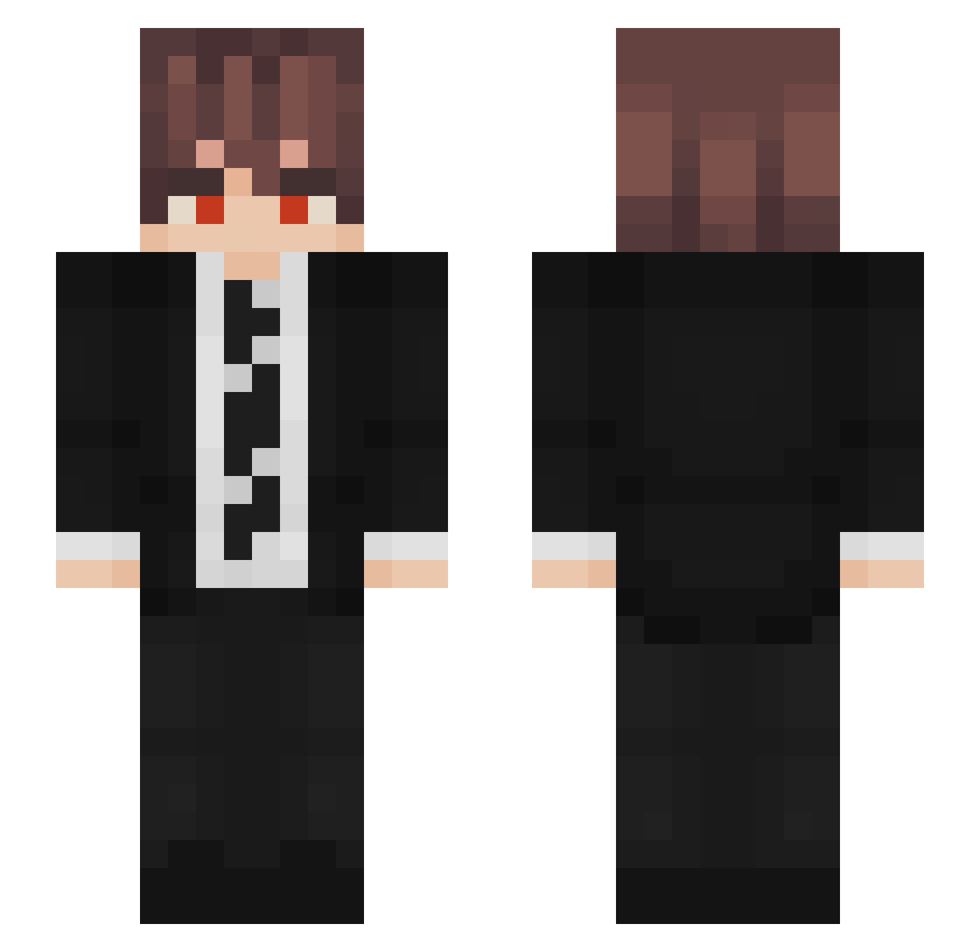 Ryan5383 Minecraft skin, front and back view