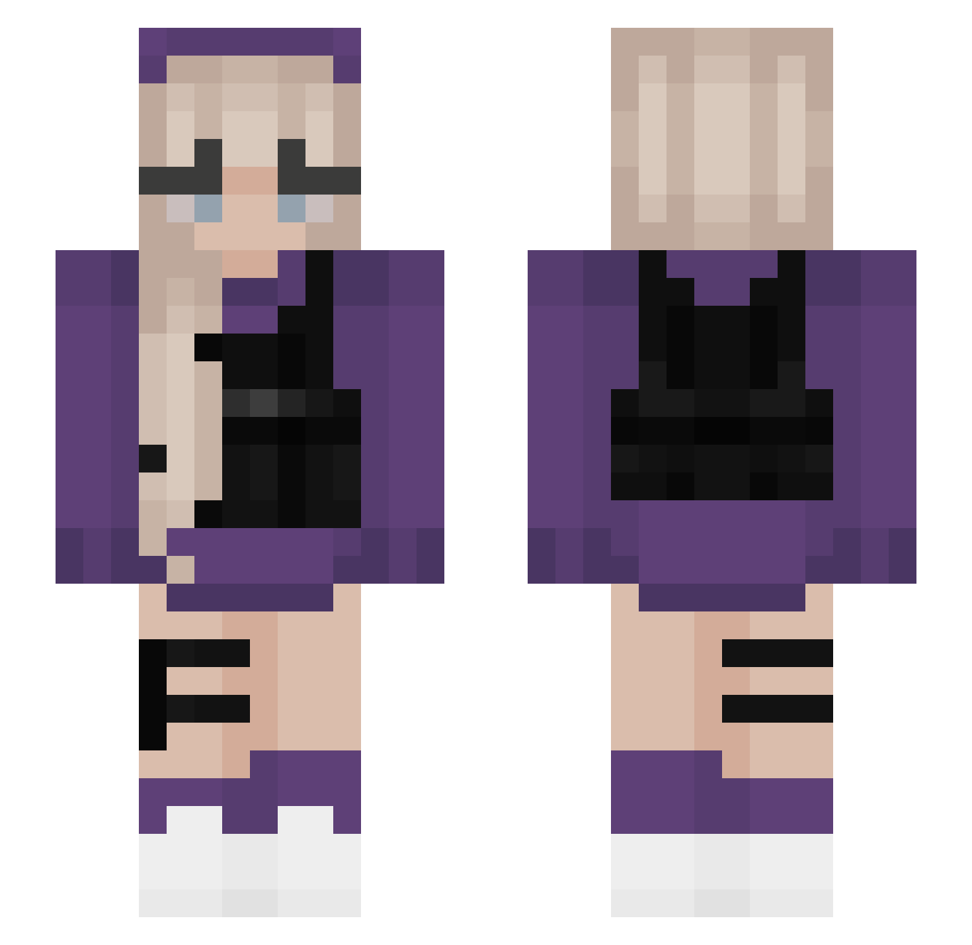 JackDaniels_007 Minecraft skin, front and back view