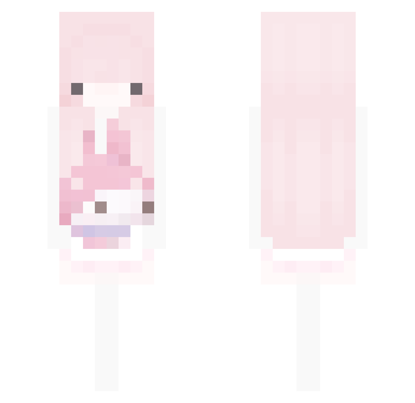 Sari1t Minecraft skin, front and back view