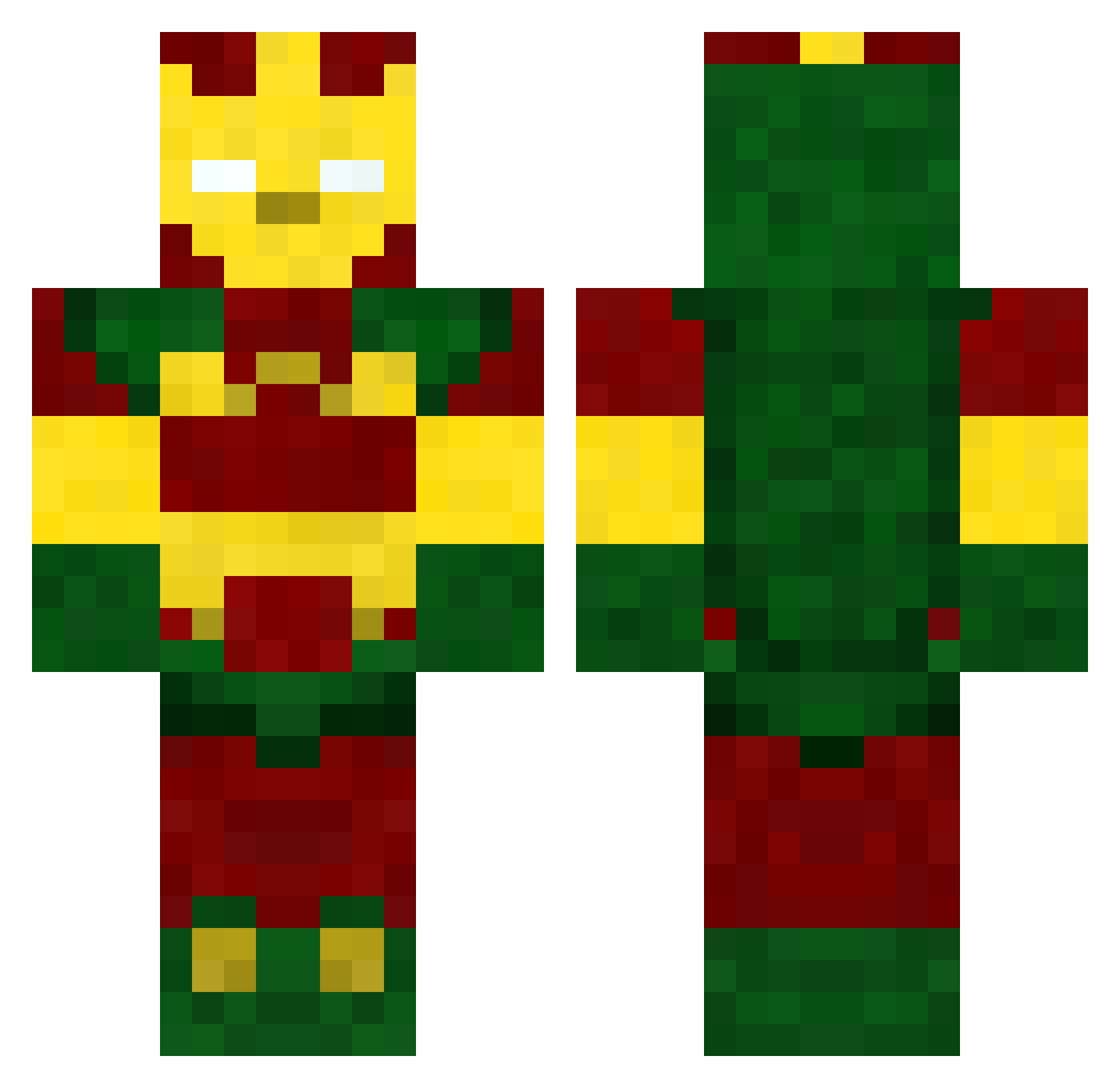 SR_Abyss Minecraft skin, front and back view